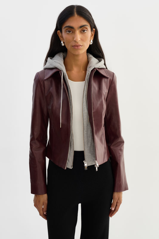 SALLY | Leather Biker Jacket