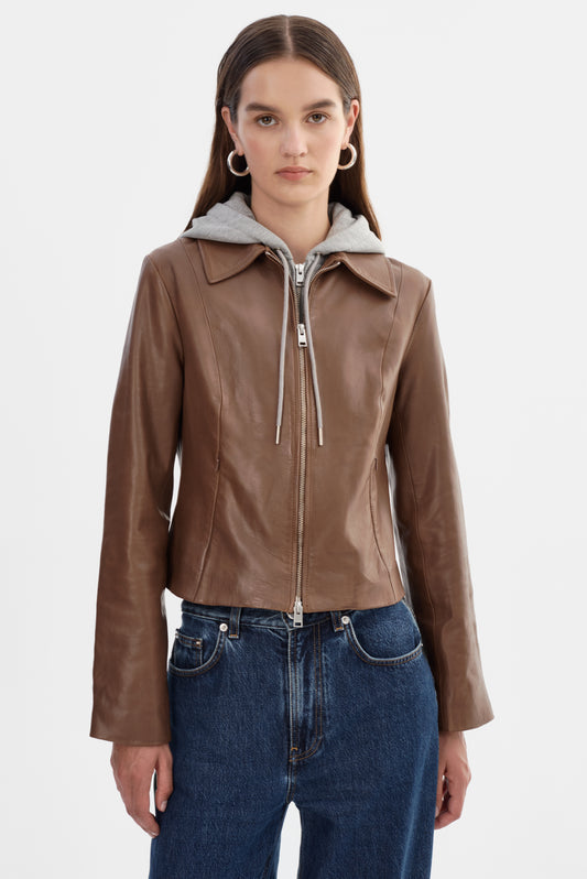 SALLY | Leather Biker Jacket