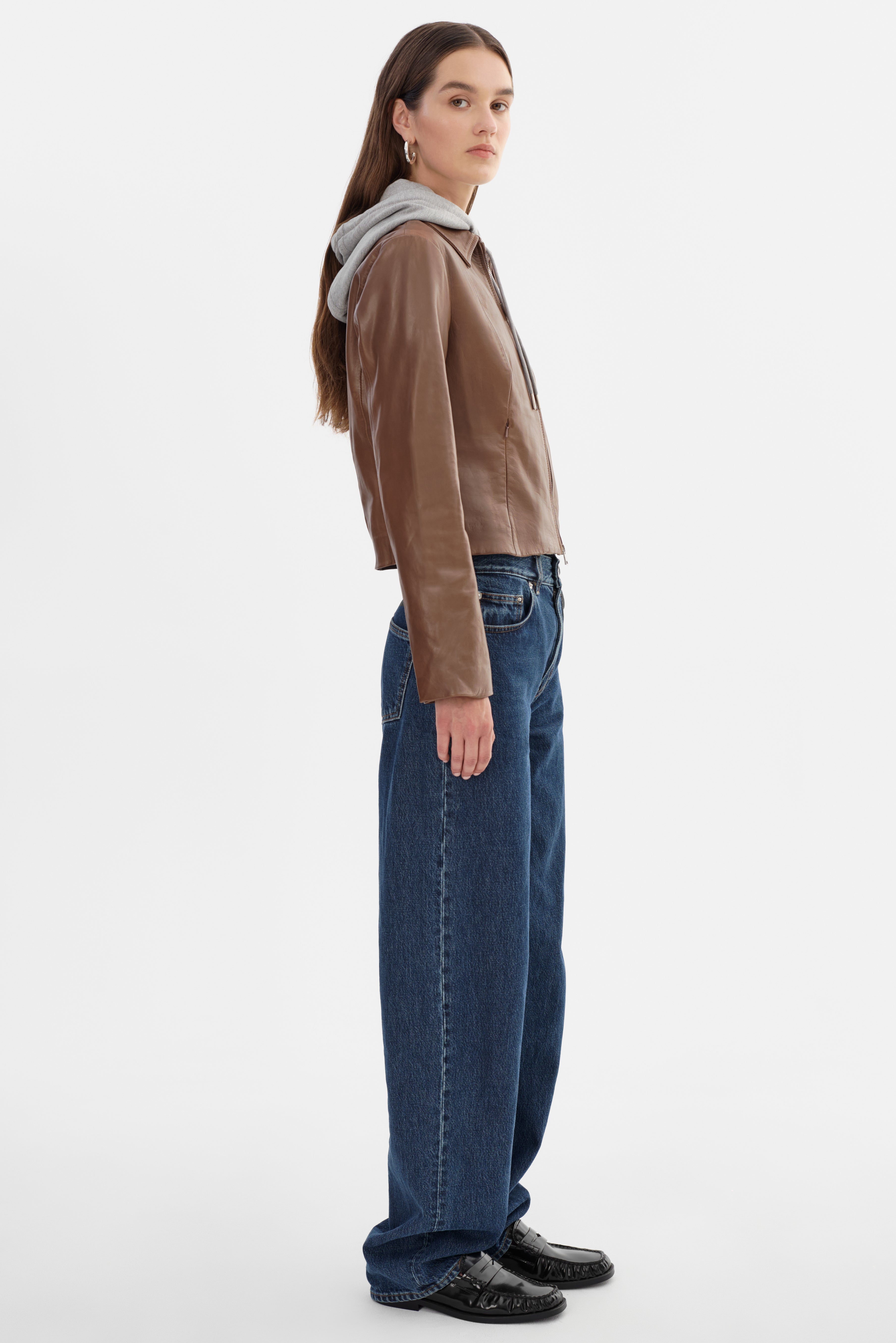 SALLY | Leather Biker Jacket