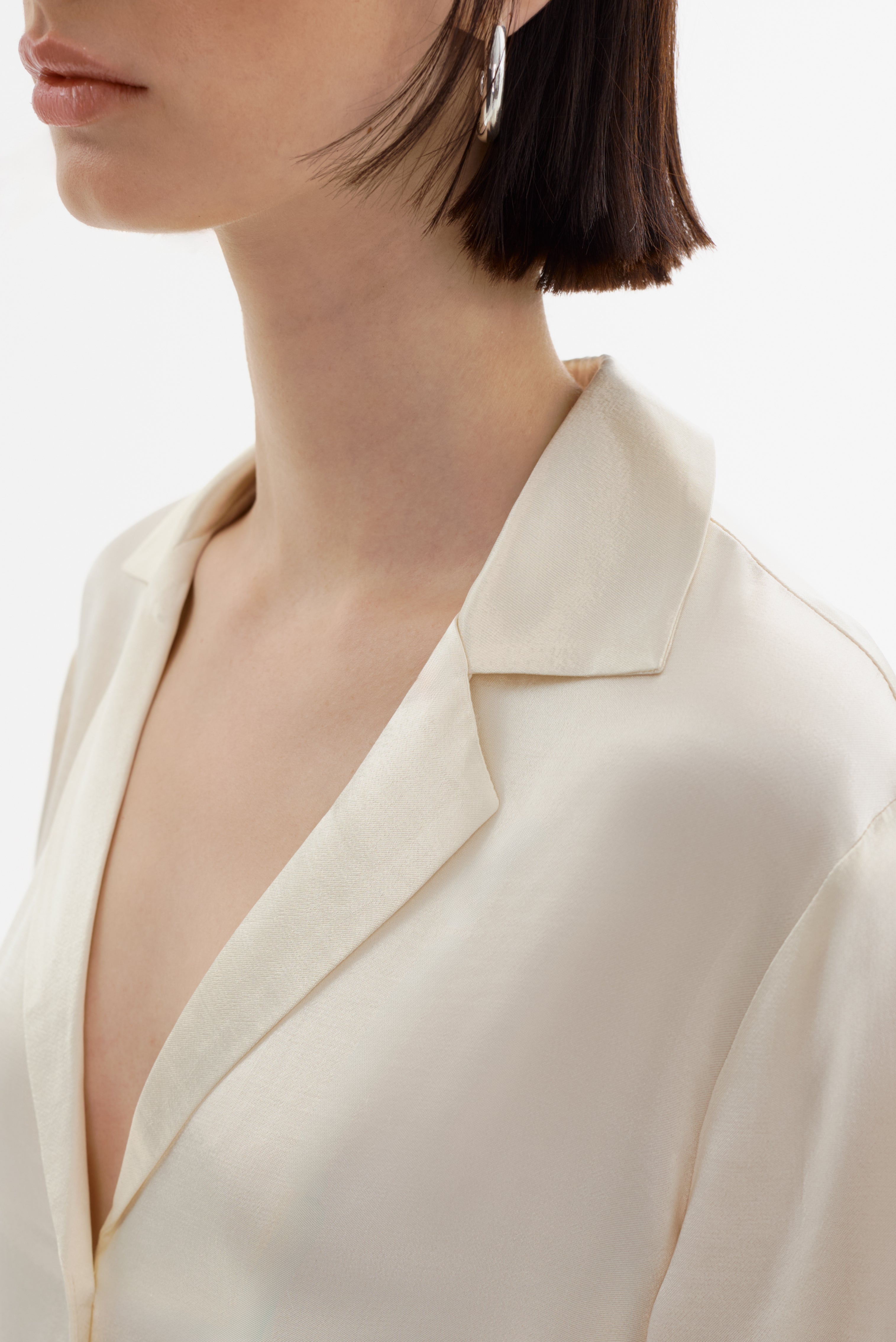 SARAI | Chemise à manches courtes en satin