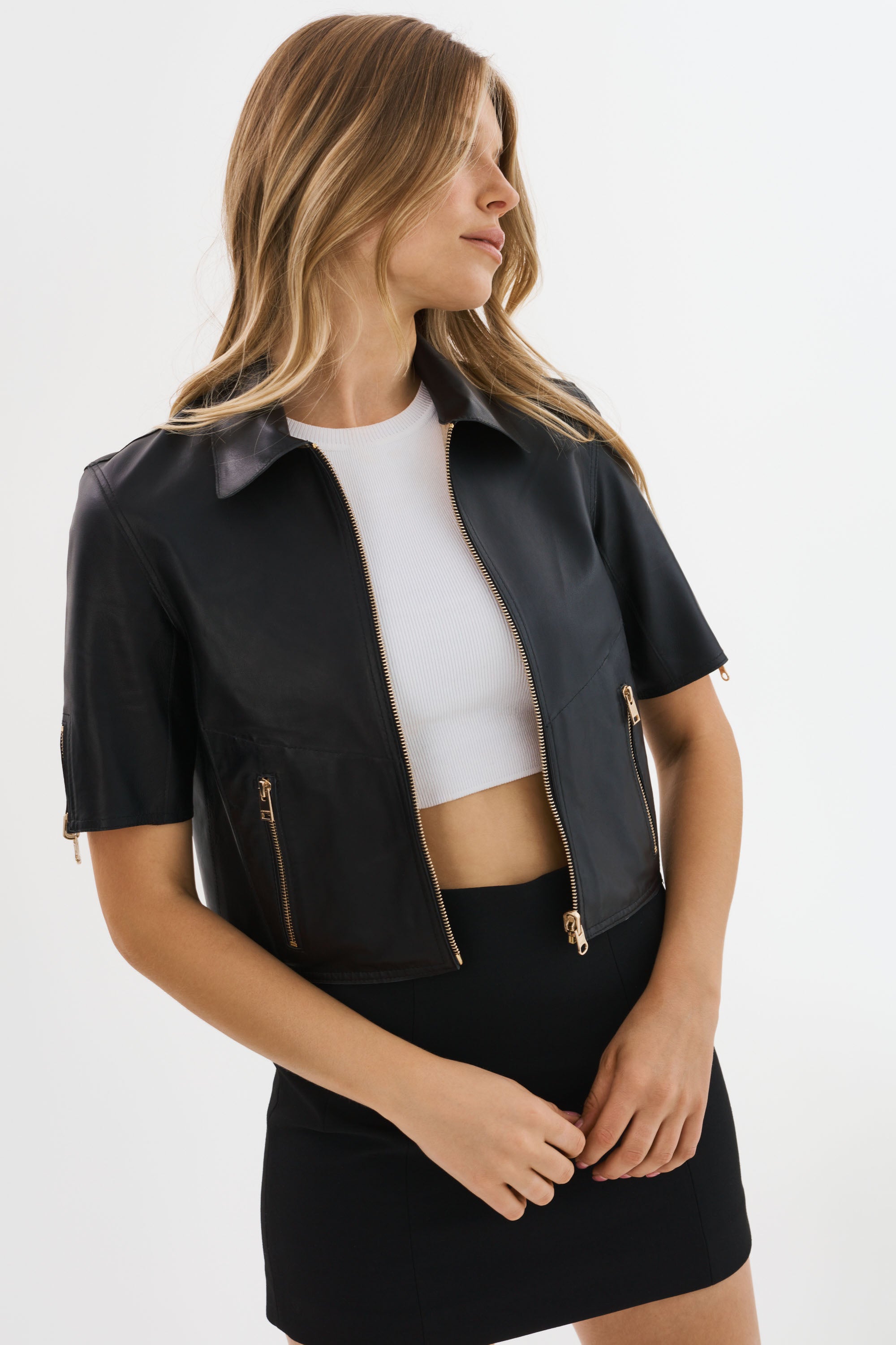 SEVANA | Veste en cuir réversible
