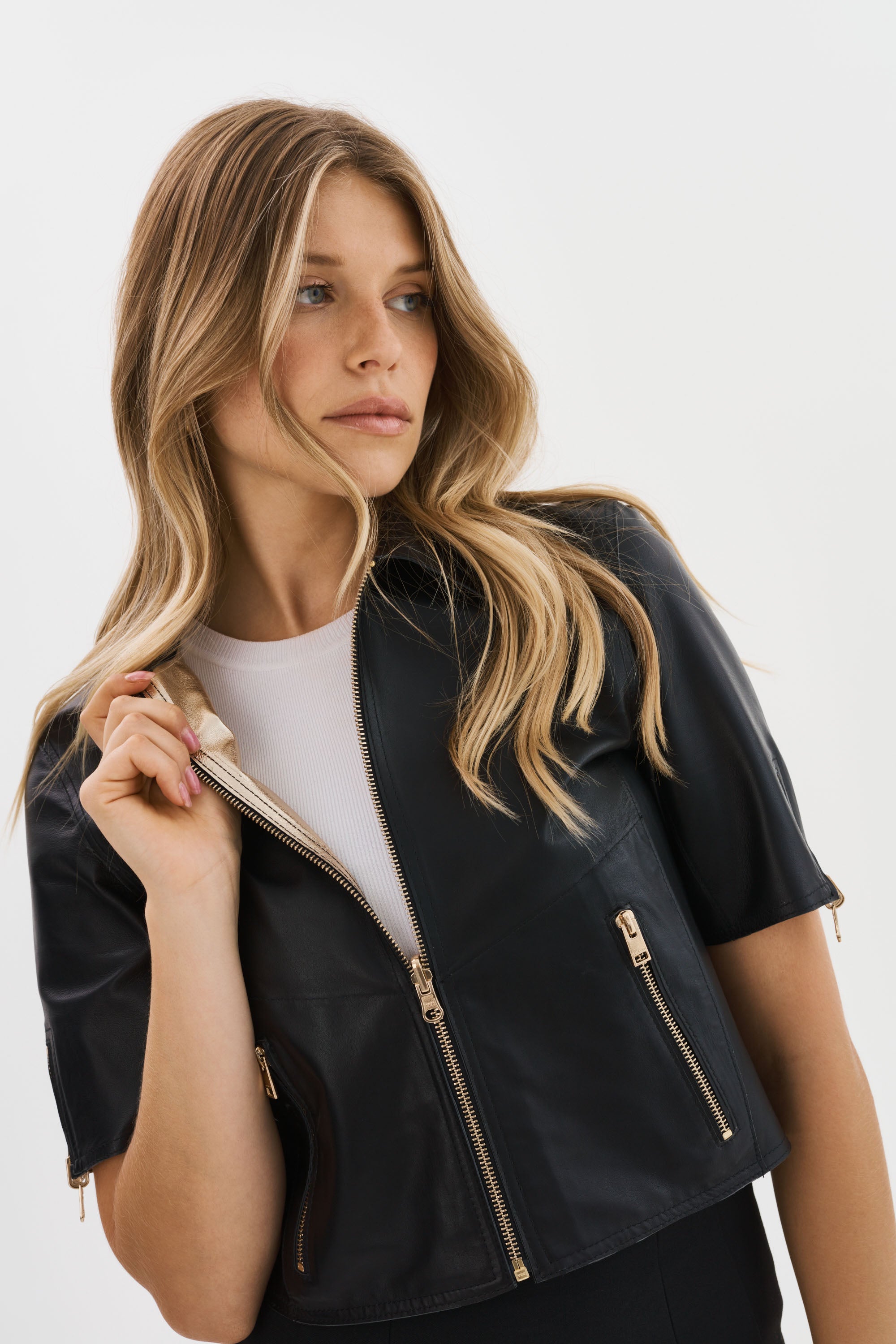 SEVANA | Veste en cuir réversible