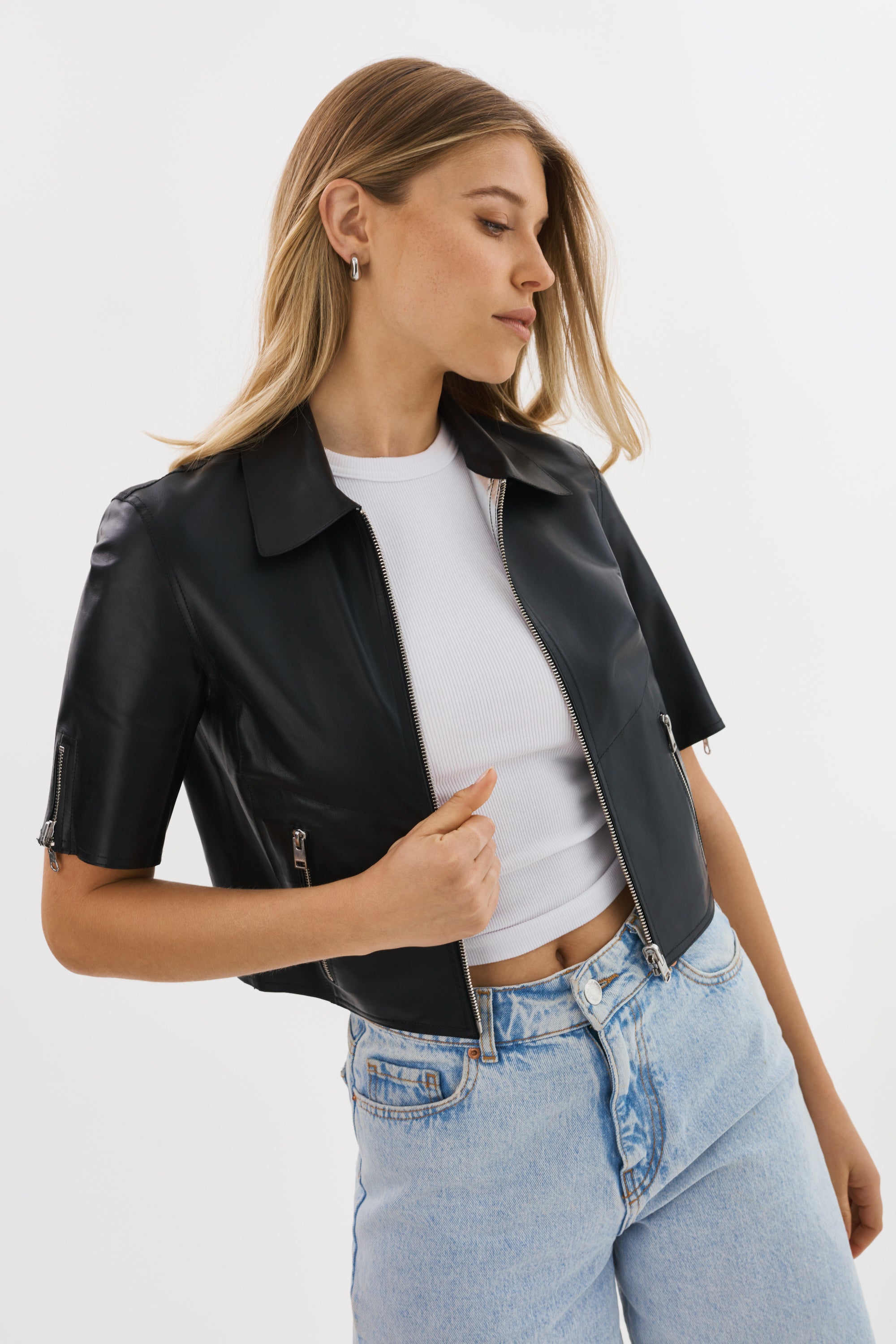 SEVANA | Veste en cuir réversible