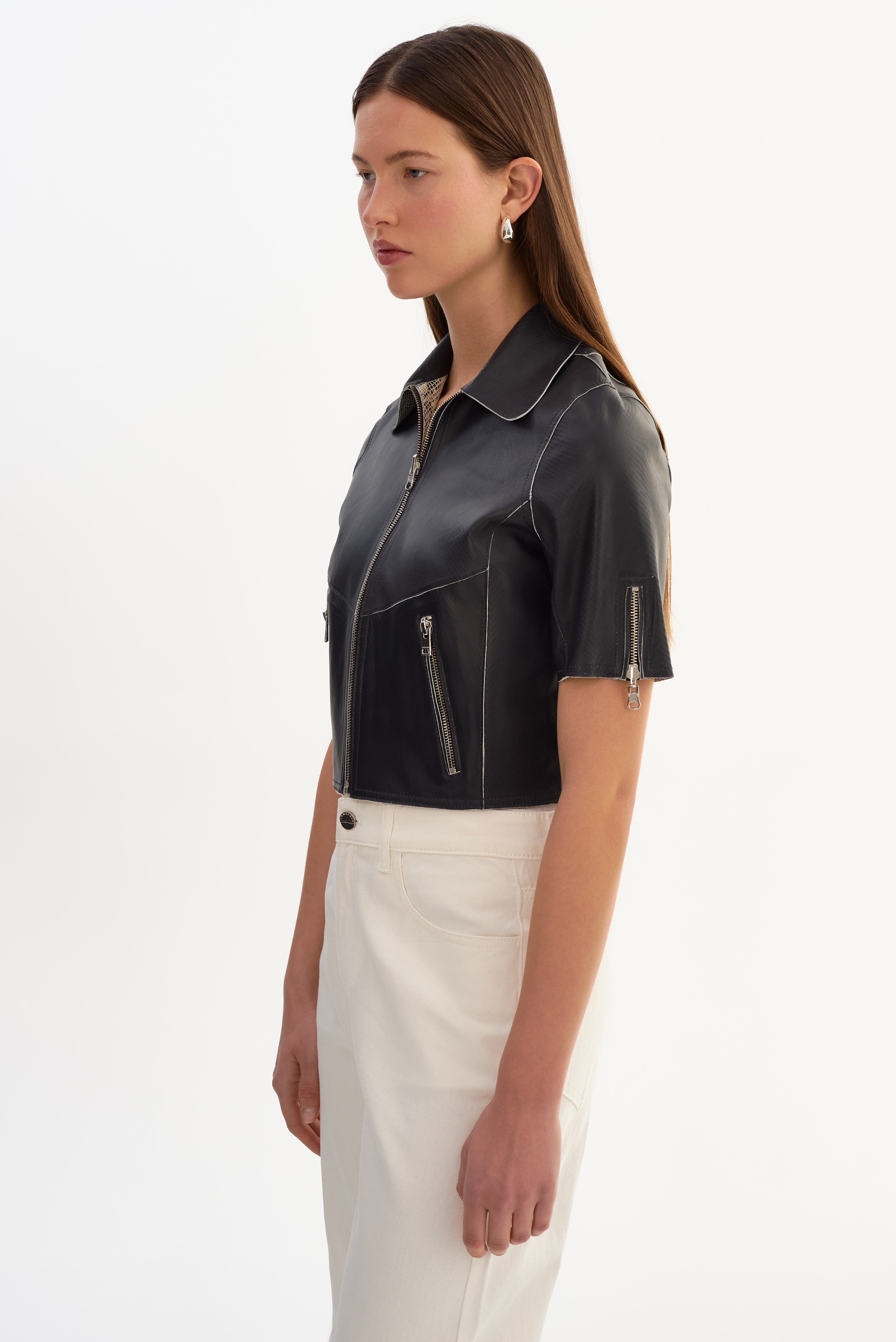 SEVANA | Veste en cuir réversible