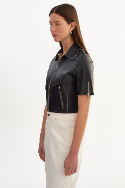 SEVANA | Reversible Leather Jacket