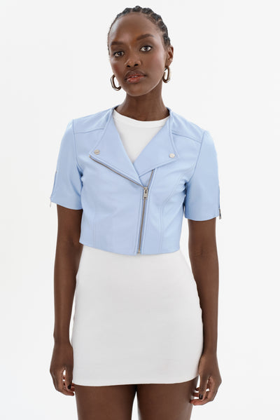 KIRSI | Cropped Biker Jacket