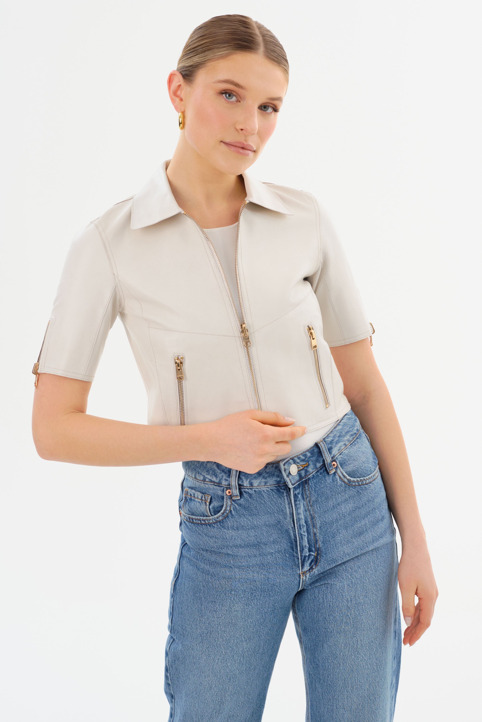 SEVANA | Veste en cuir réversible