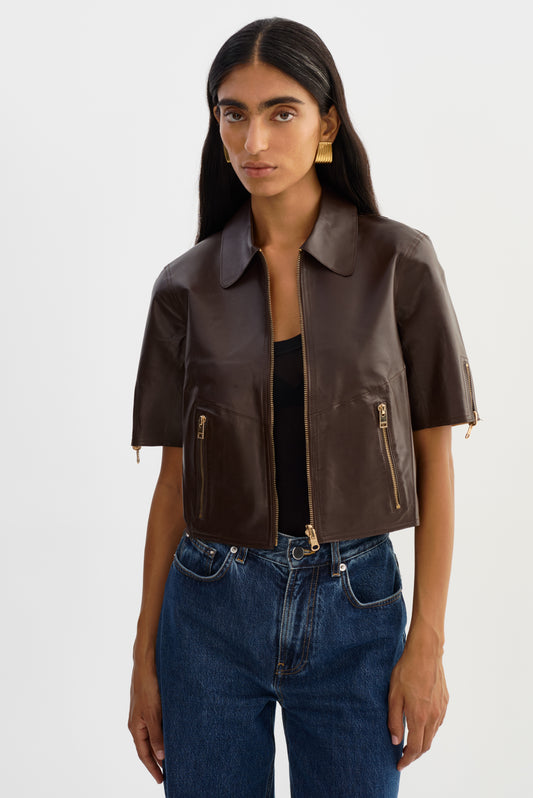 SEVANA | Veste en cuir réversible