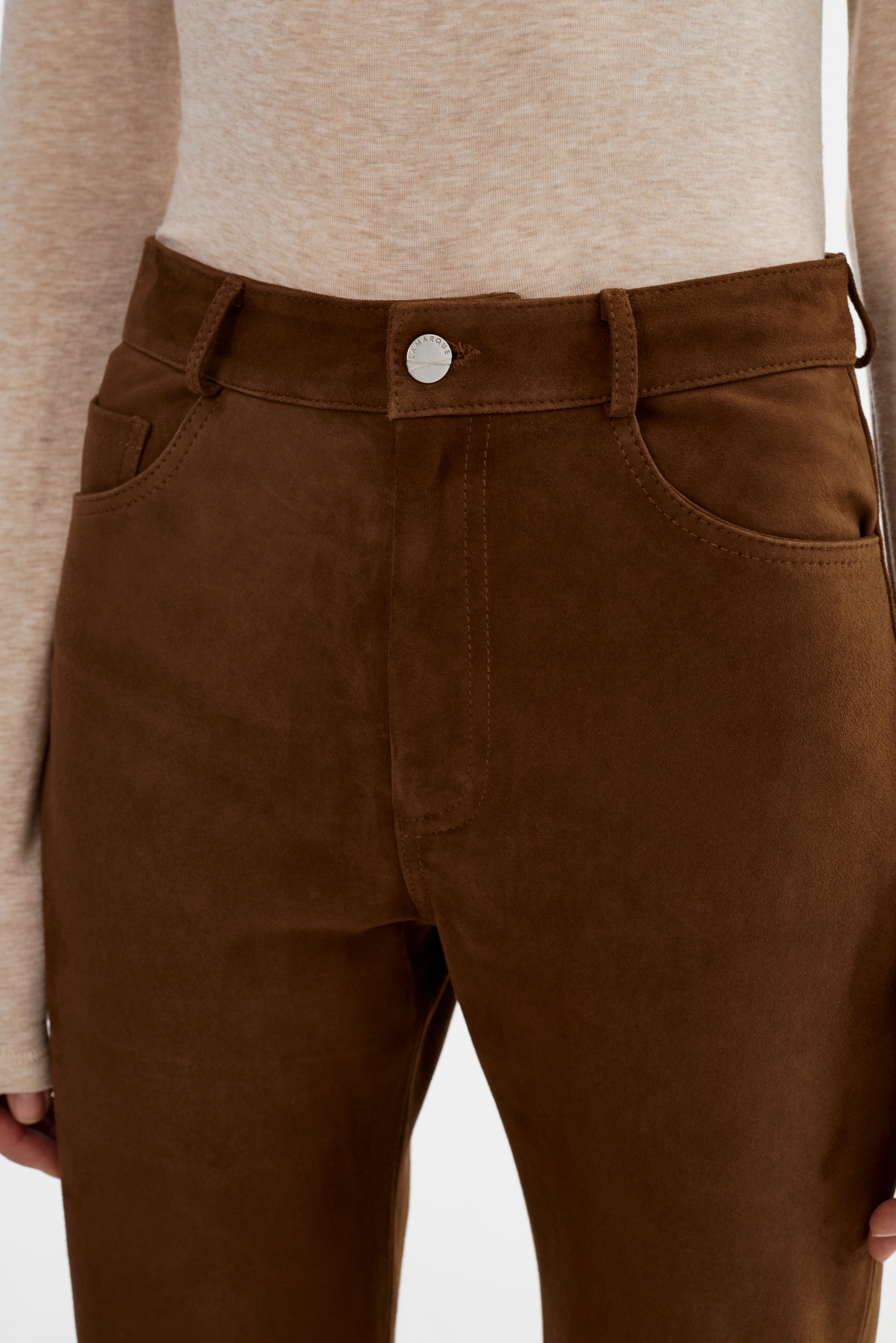 SHANNON S | Pantalon en suède