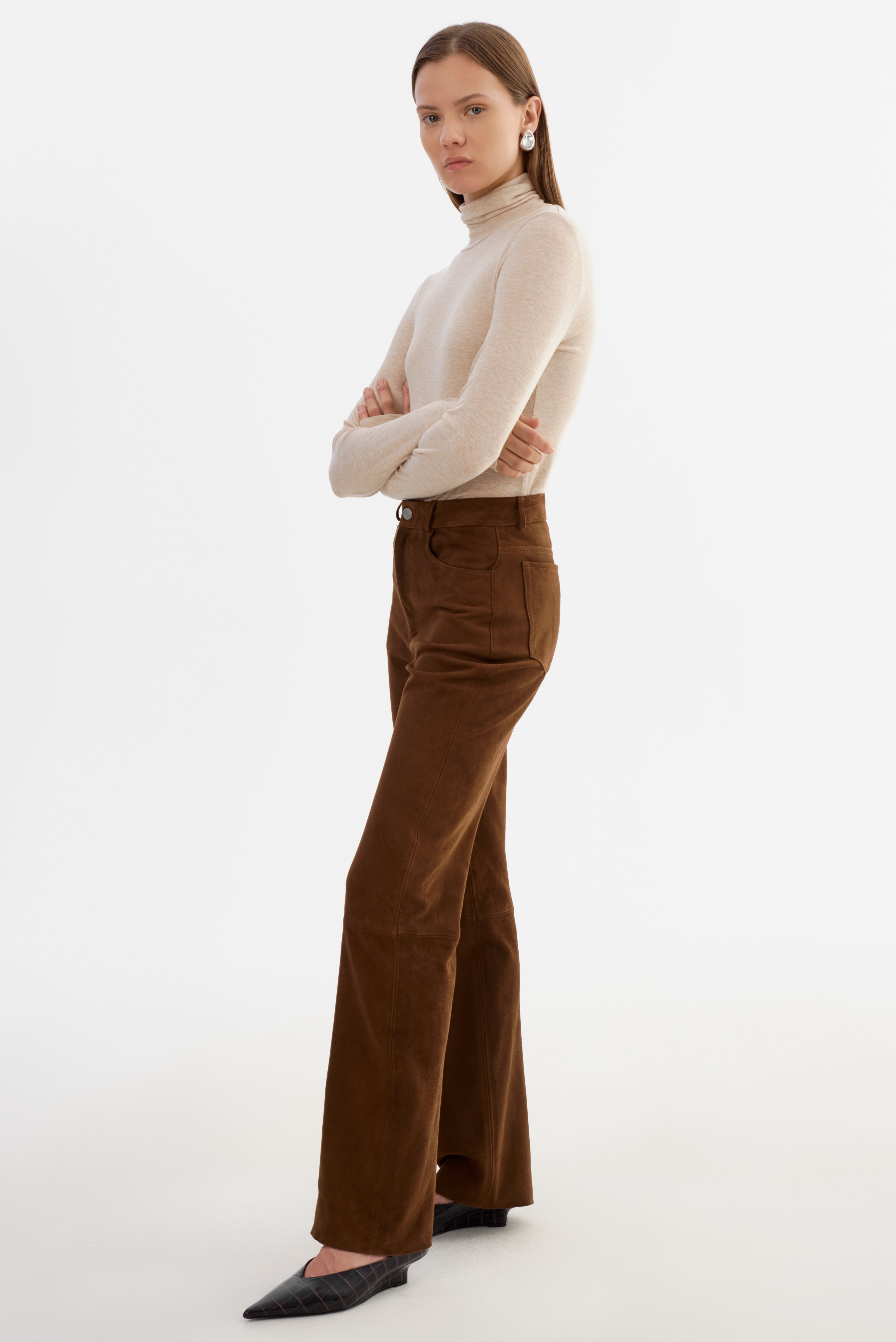 SHANNON S | Pantalon en suède