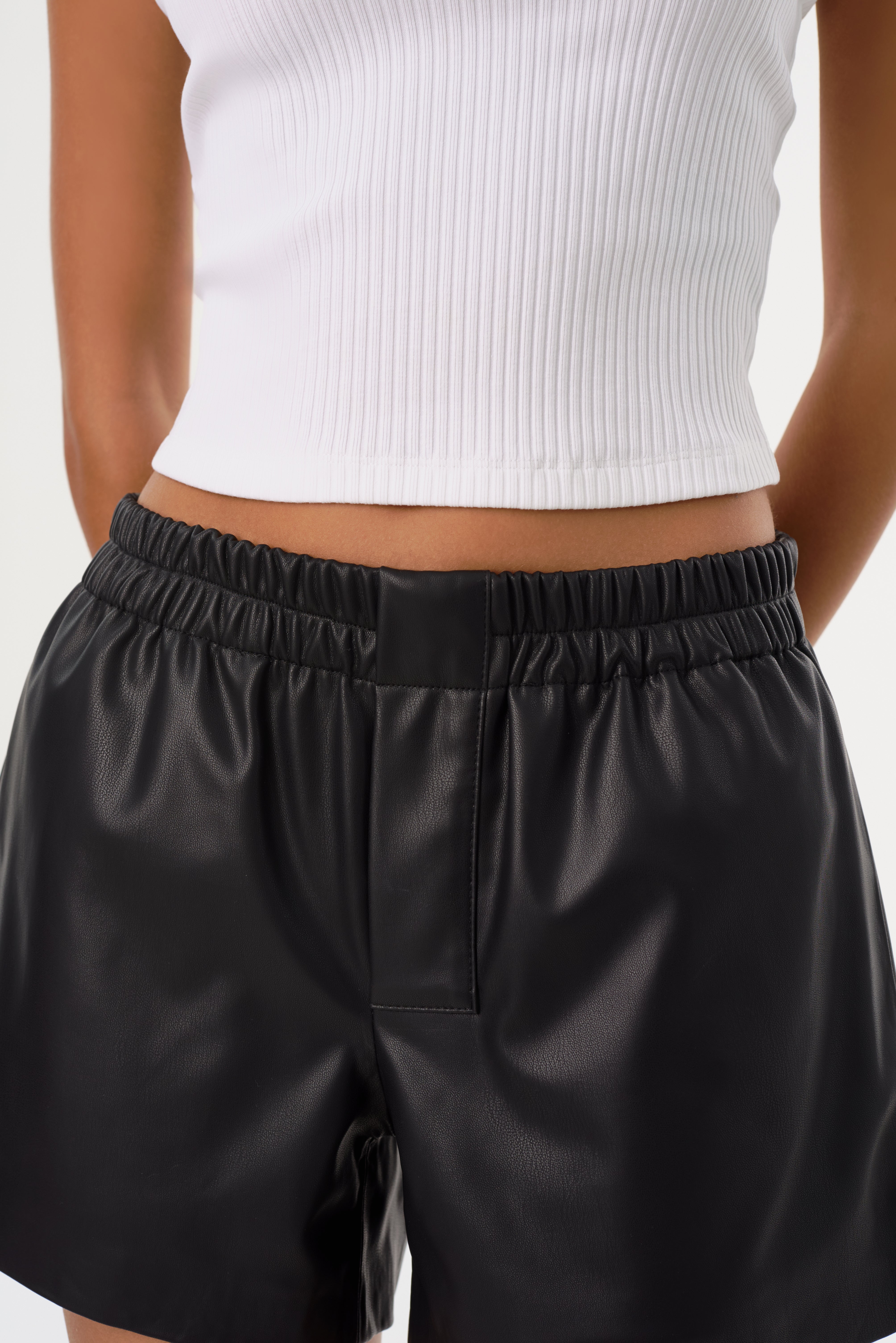 SIGRID | Faux Leather Boxer Shorts