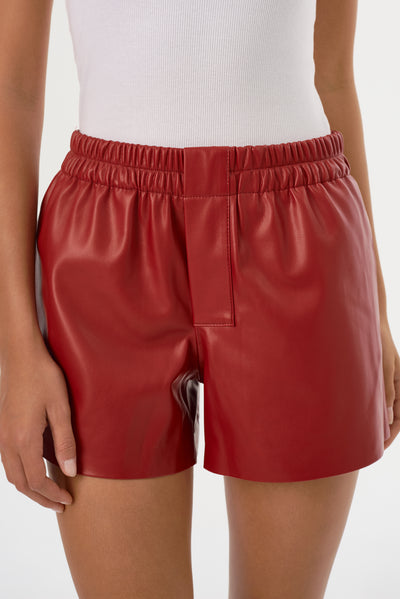 SIGRID | Faux Leather Boxer Shorts