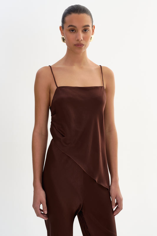 SOLANGE | Asymmetric Satin Cami