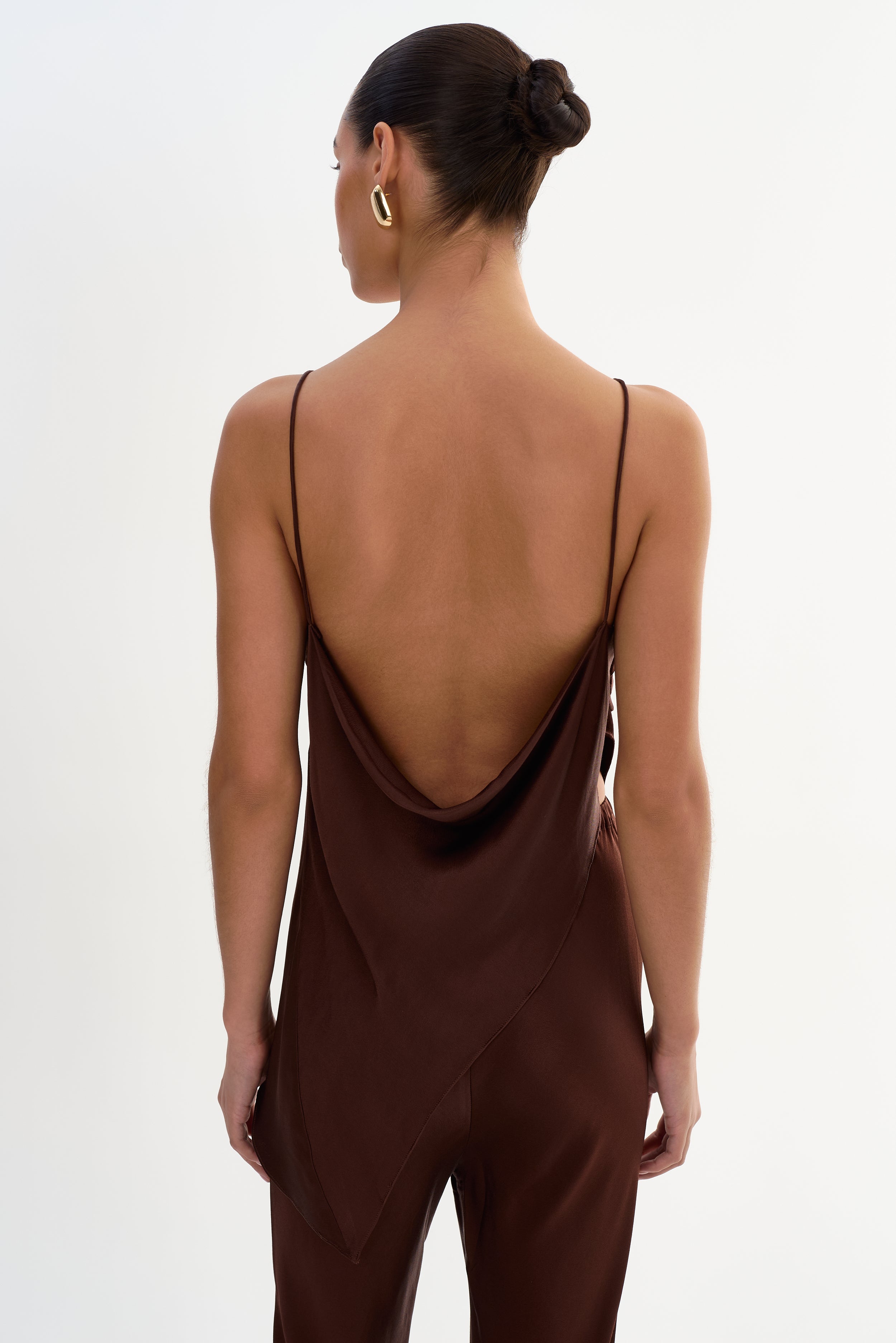 SOLANGE | Camisole drapée en satin