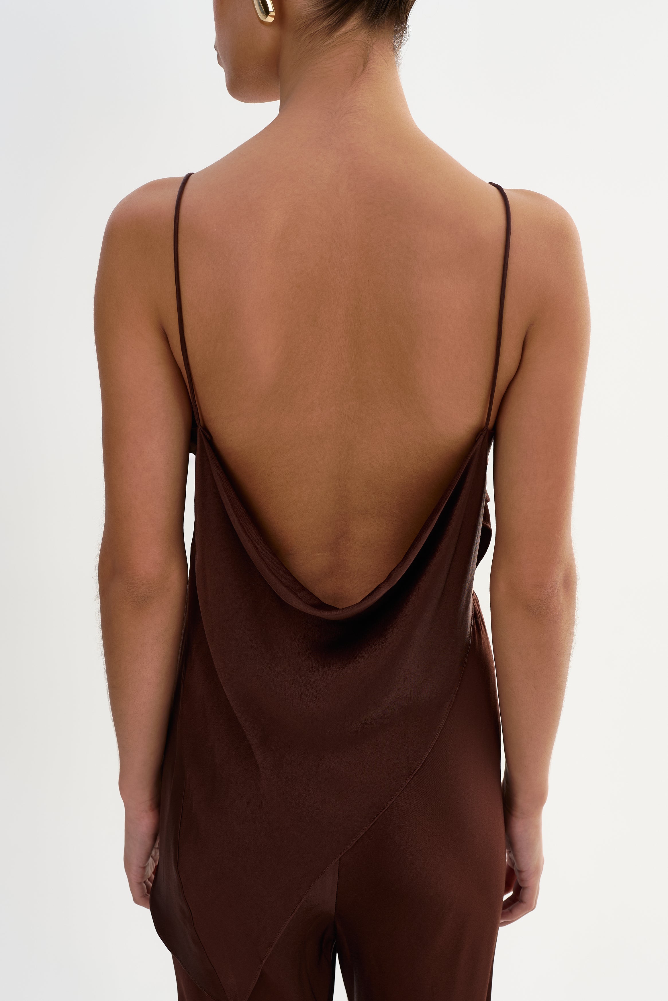 SOLANGE | Camisole drapée en satin