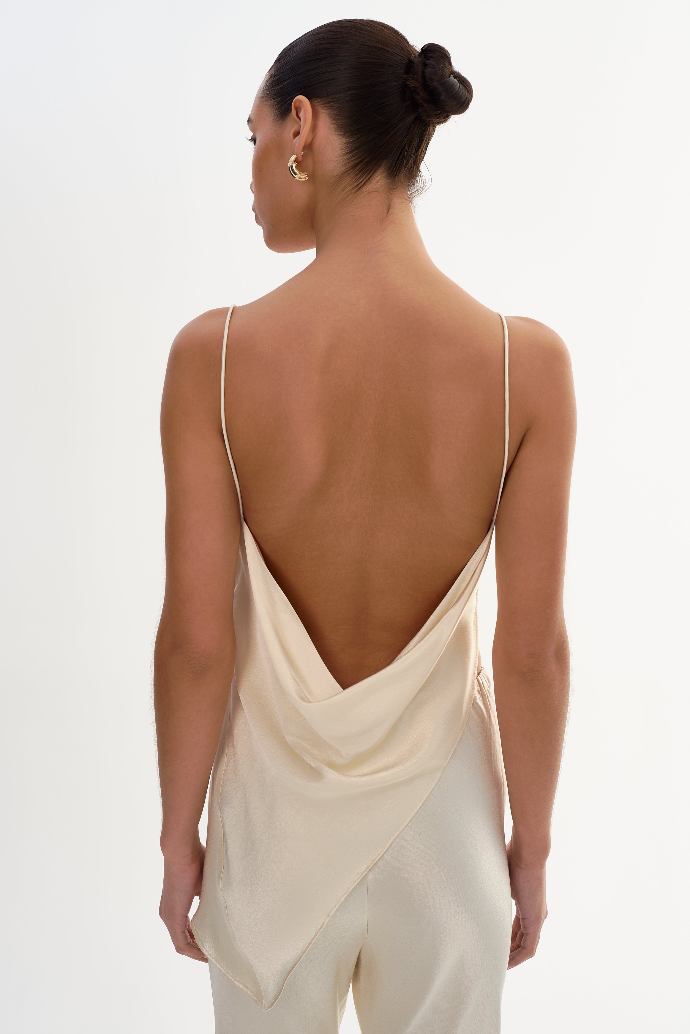SOLANGE | Camisole drapée en satin