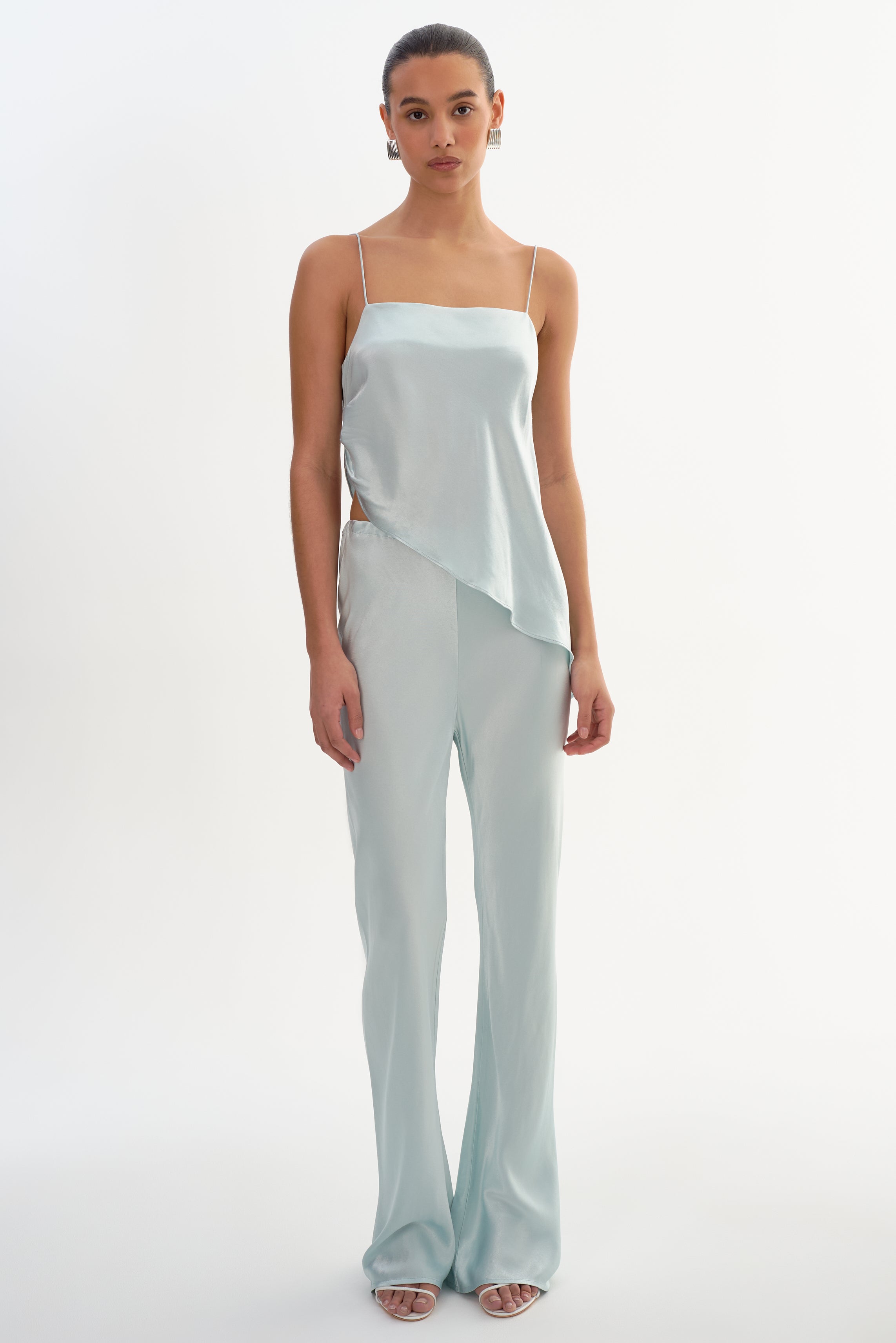SOLANGE | Camisole drapée en satin