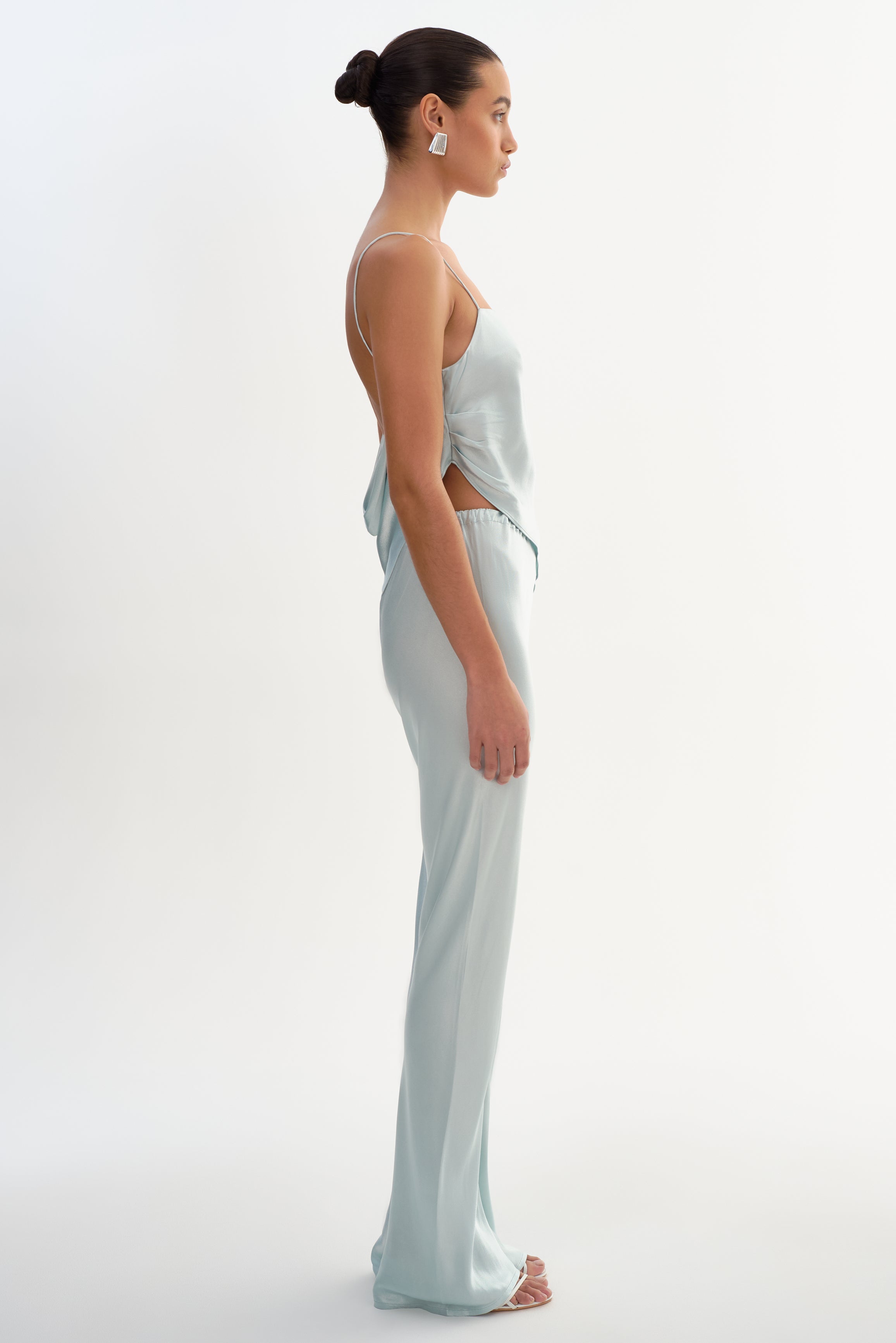 SOLANGE | Camisole drapée en satin
