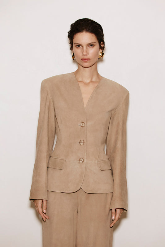 ABITHA | Suede Hourglass Jacket