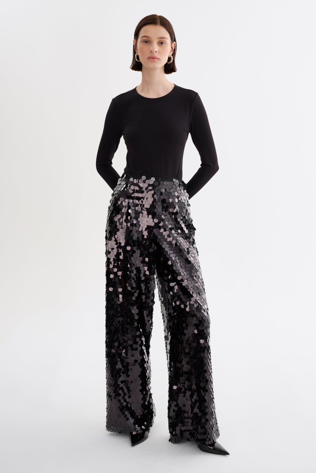 STACY Sequin Wide Leg Pants