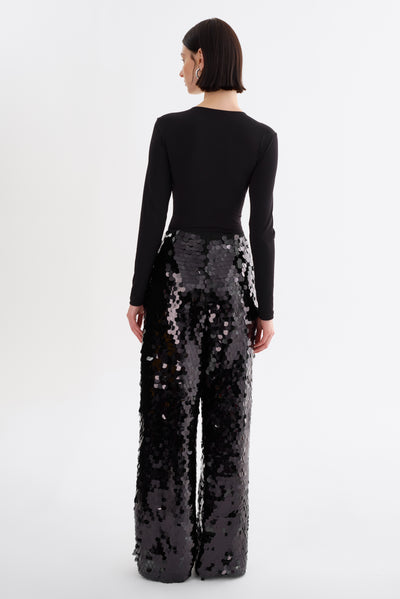 STACY | Sequin Wide Leg Pants