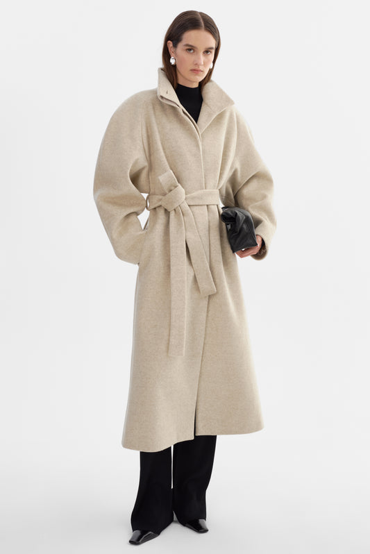 SUNNIVA | Long Wool Coat