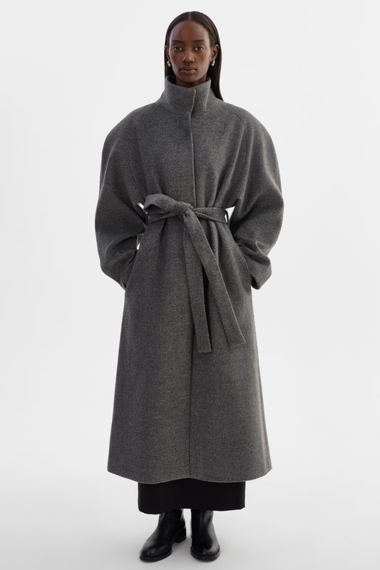 SUNNIVA | Long Wool Coat