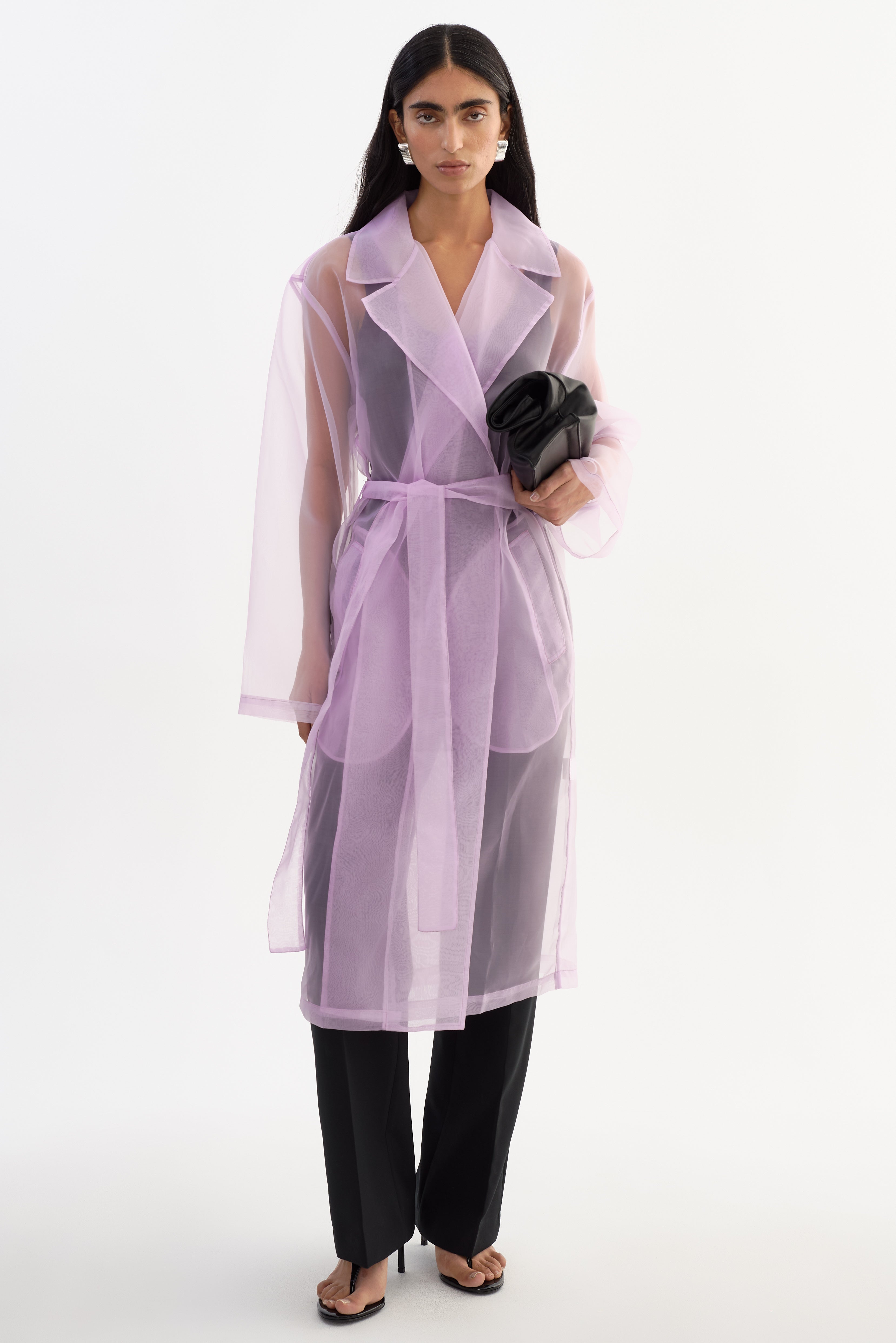 TALISE | Manteau long semi-transparent