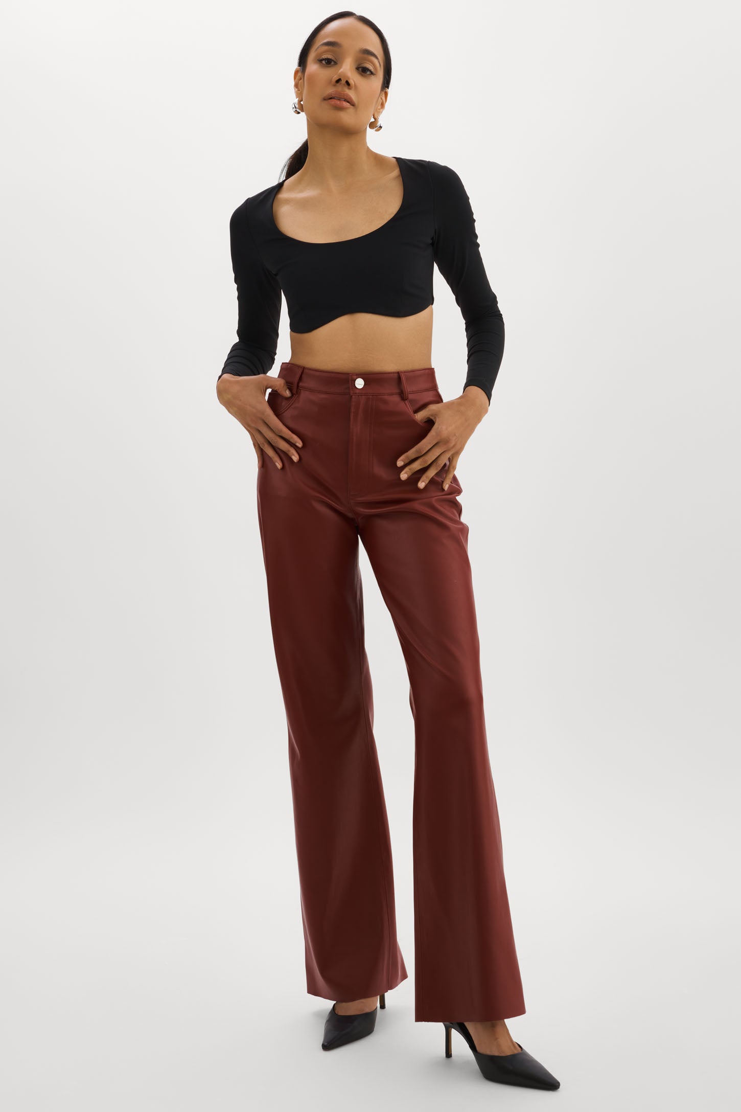 TAVI | Faux Leather Pants – LAMARQUE