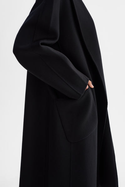 THARA | Shawl Collar Wool Coat