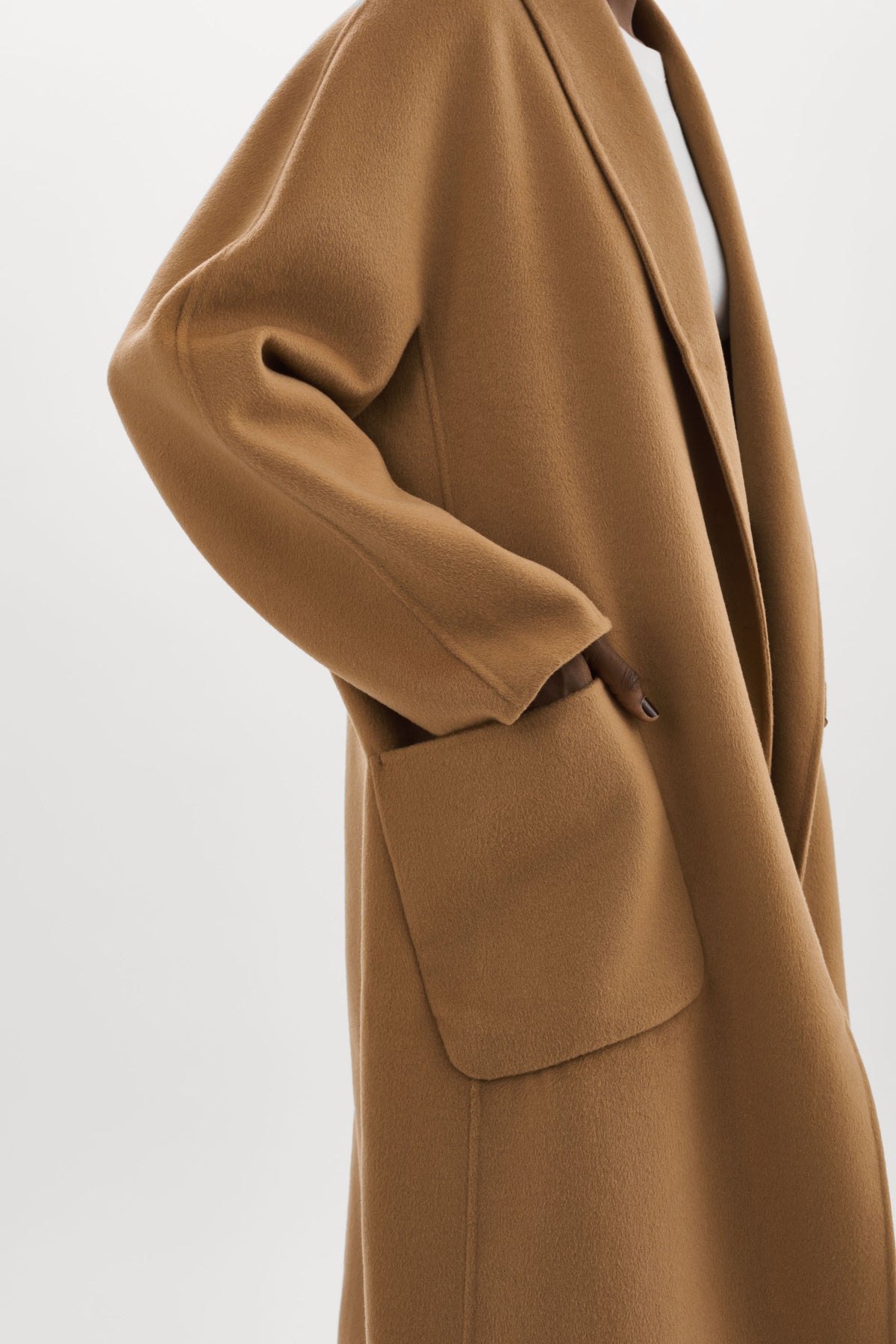 THARA | Manteau en laine à col châle