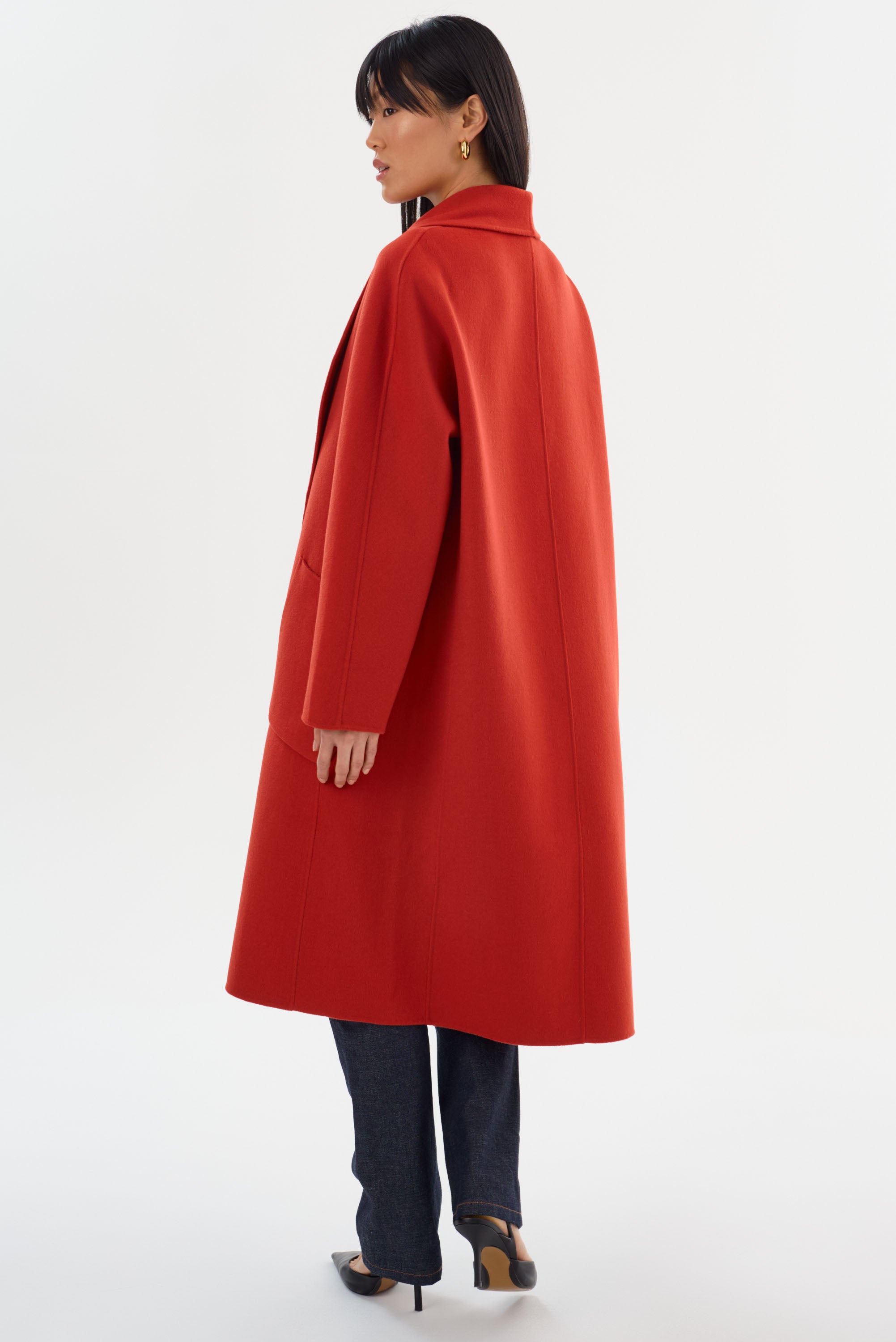THARA | Manteau en laine à col châle