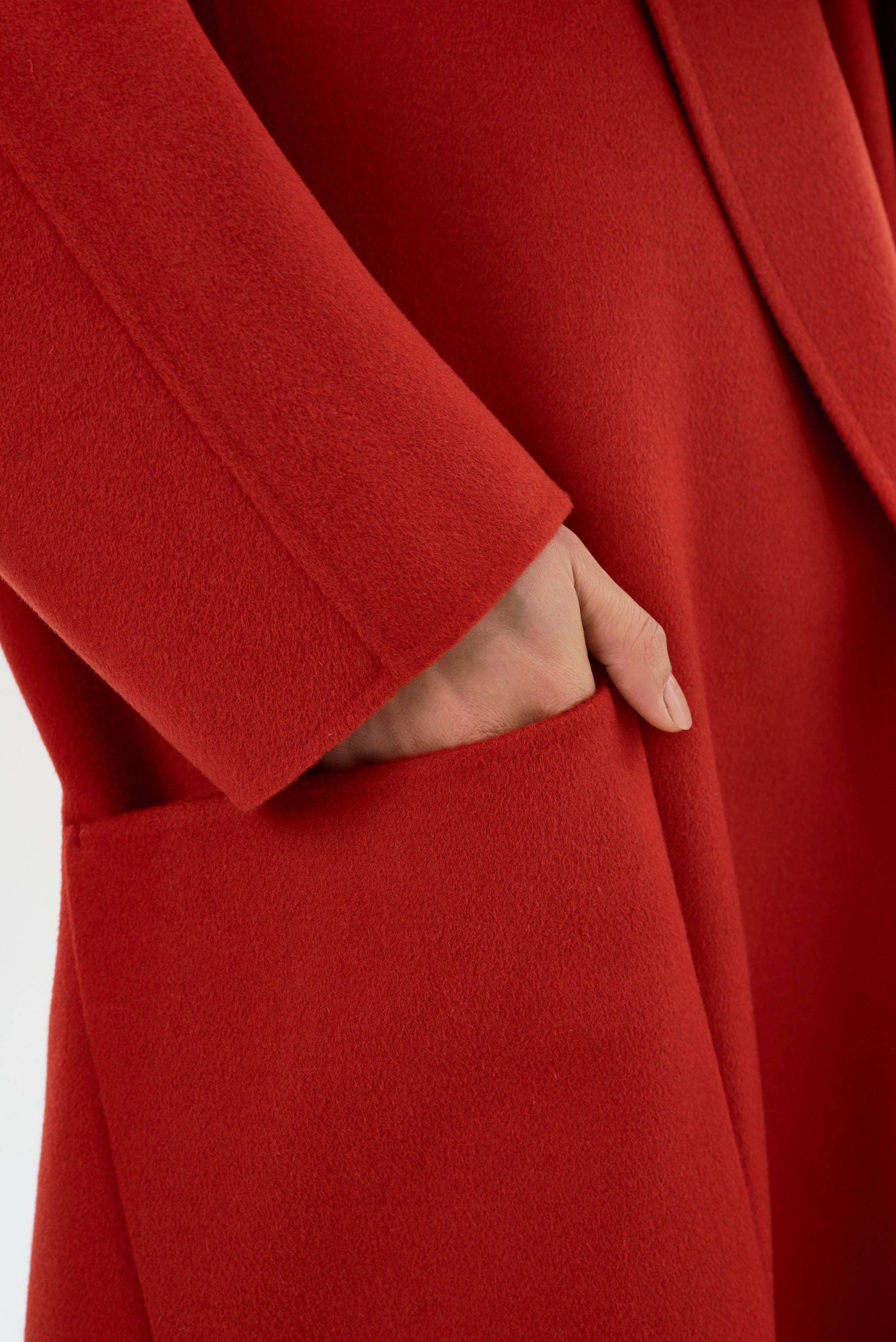 THARA | Manteau en laine à col châle