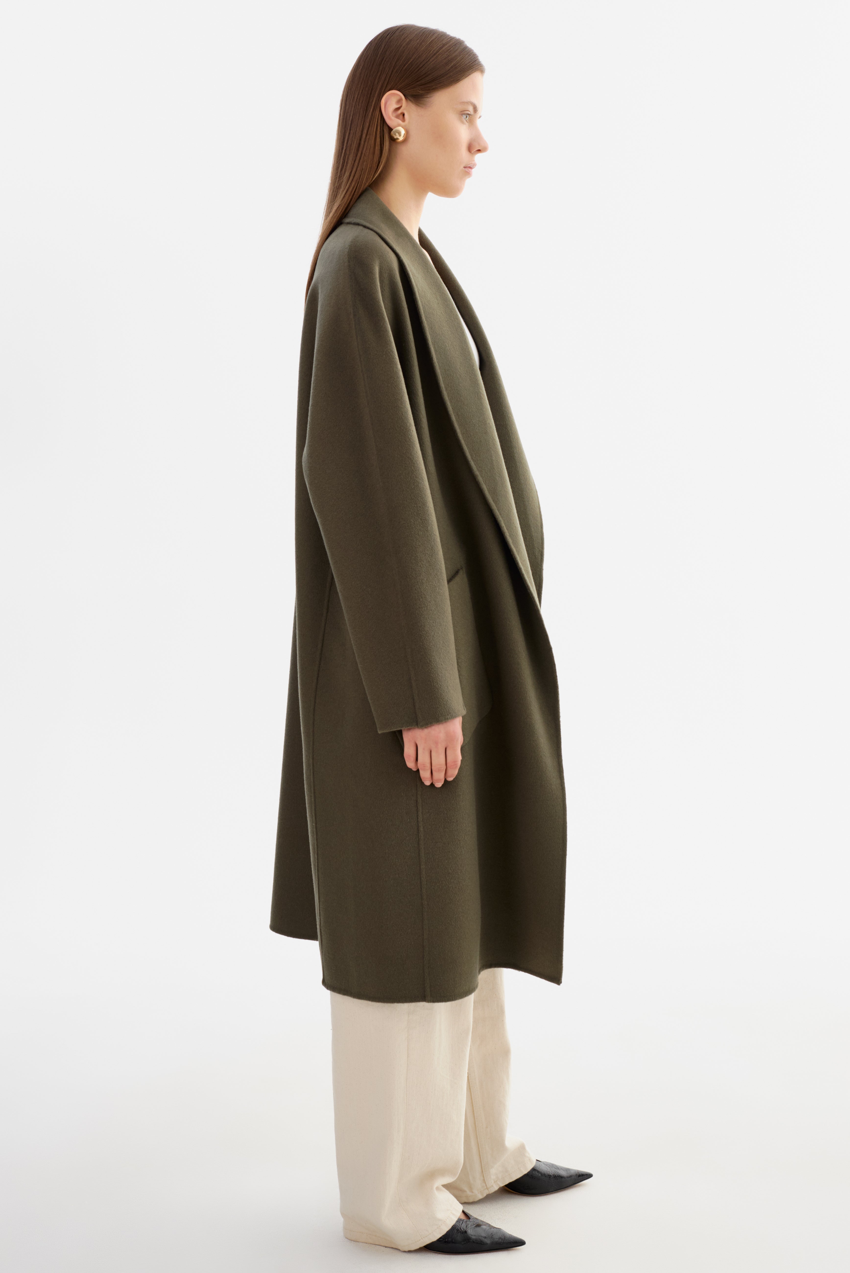 THARA | Manteau en laine à col châle