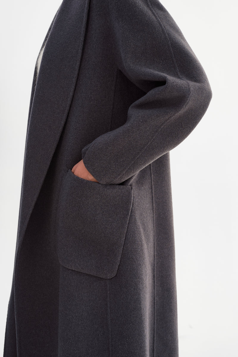 Shawl Collar Wool Coat