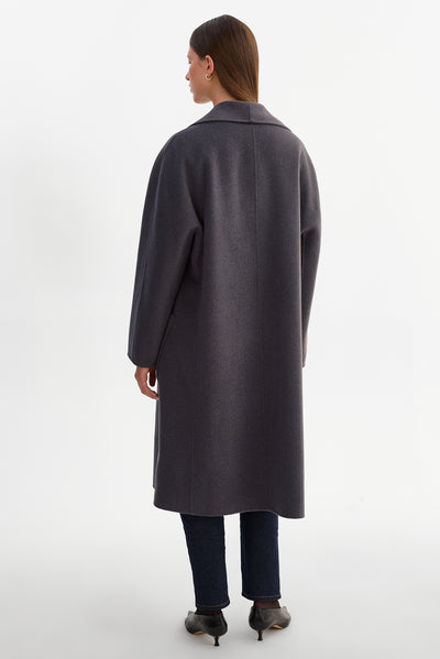 THARA | Shawl Collar Wool Coat