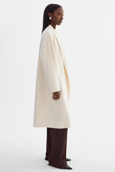 THARA | Shawl Collar Wool Coat