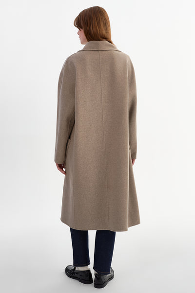 THARA | Shawl Collar Wool Coat