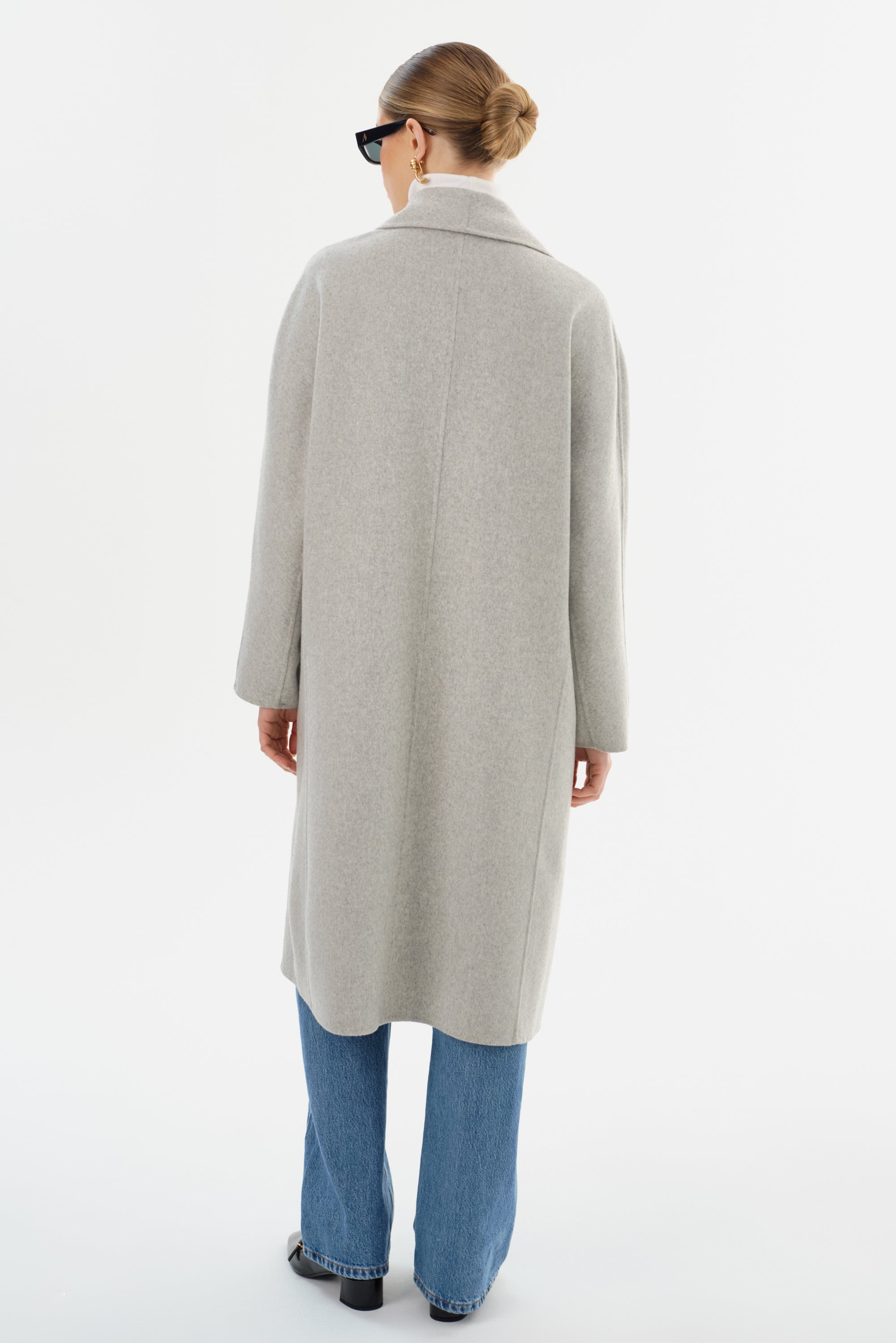 THARA | Manteau en laine à col châle