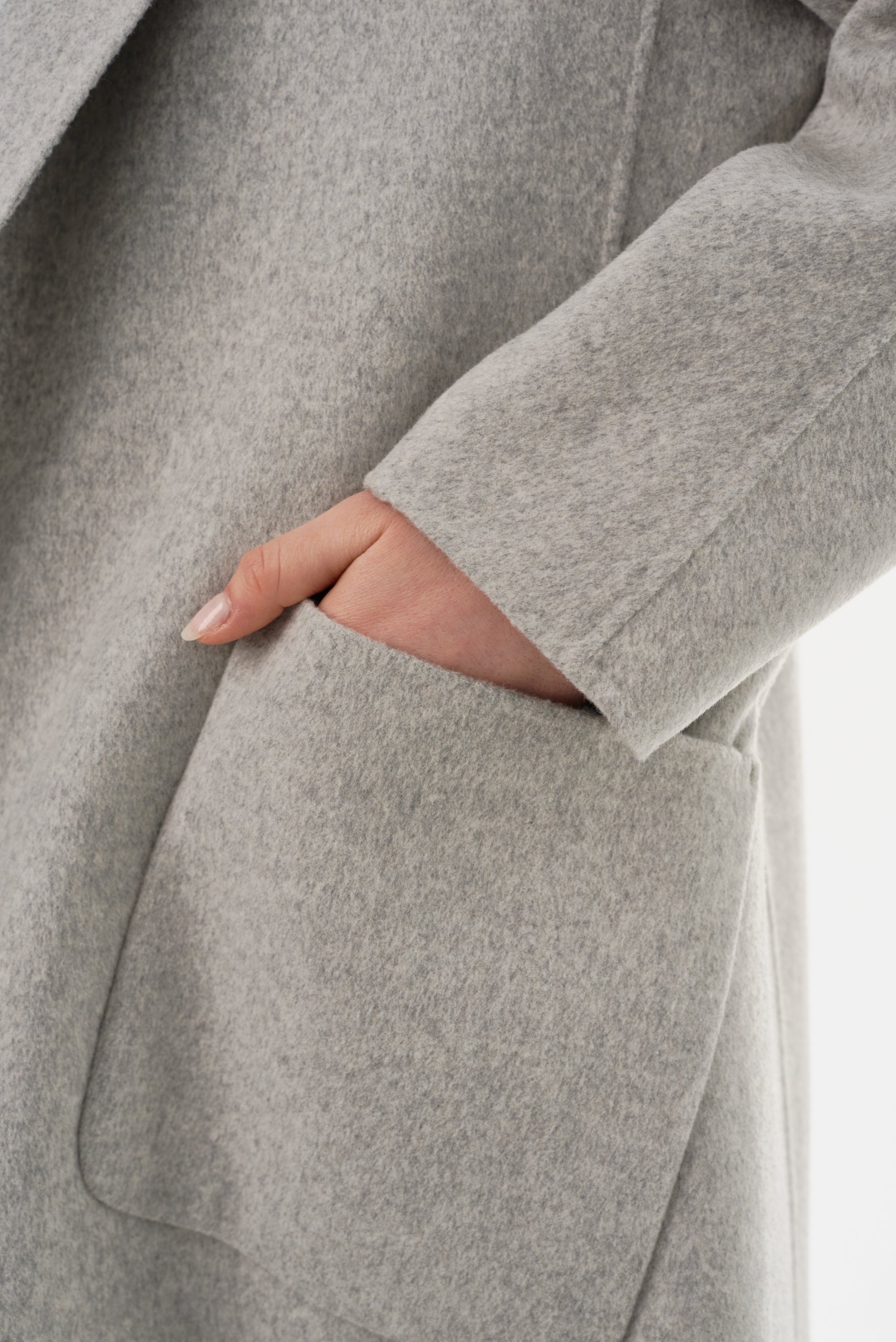 THARA | Manteau en laine à col châle