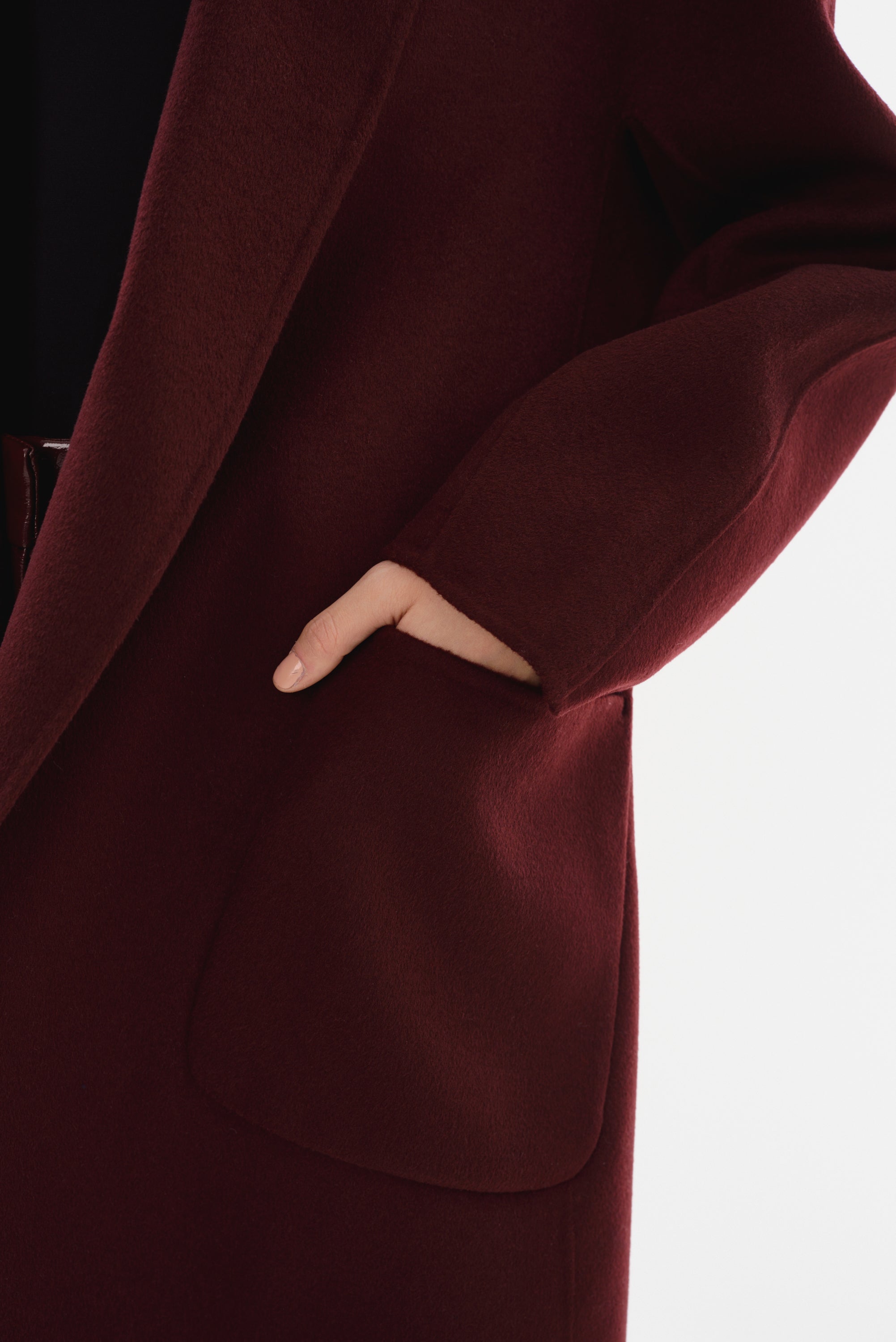 THARA | Manteau en Laine à Col Châle