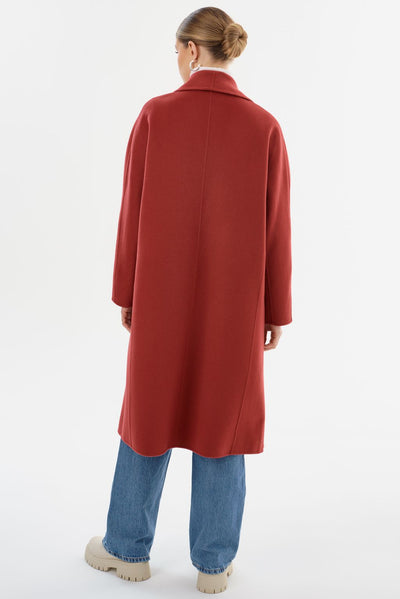 THARA | Shawl Collar Wool Coat