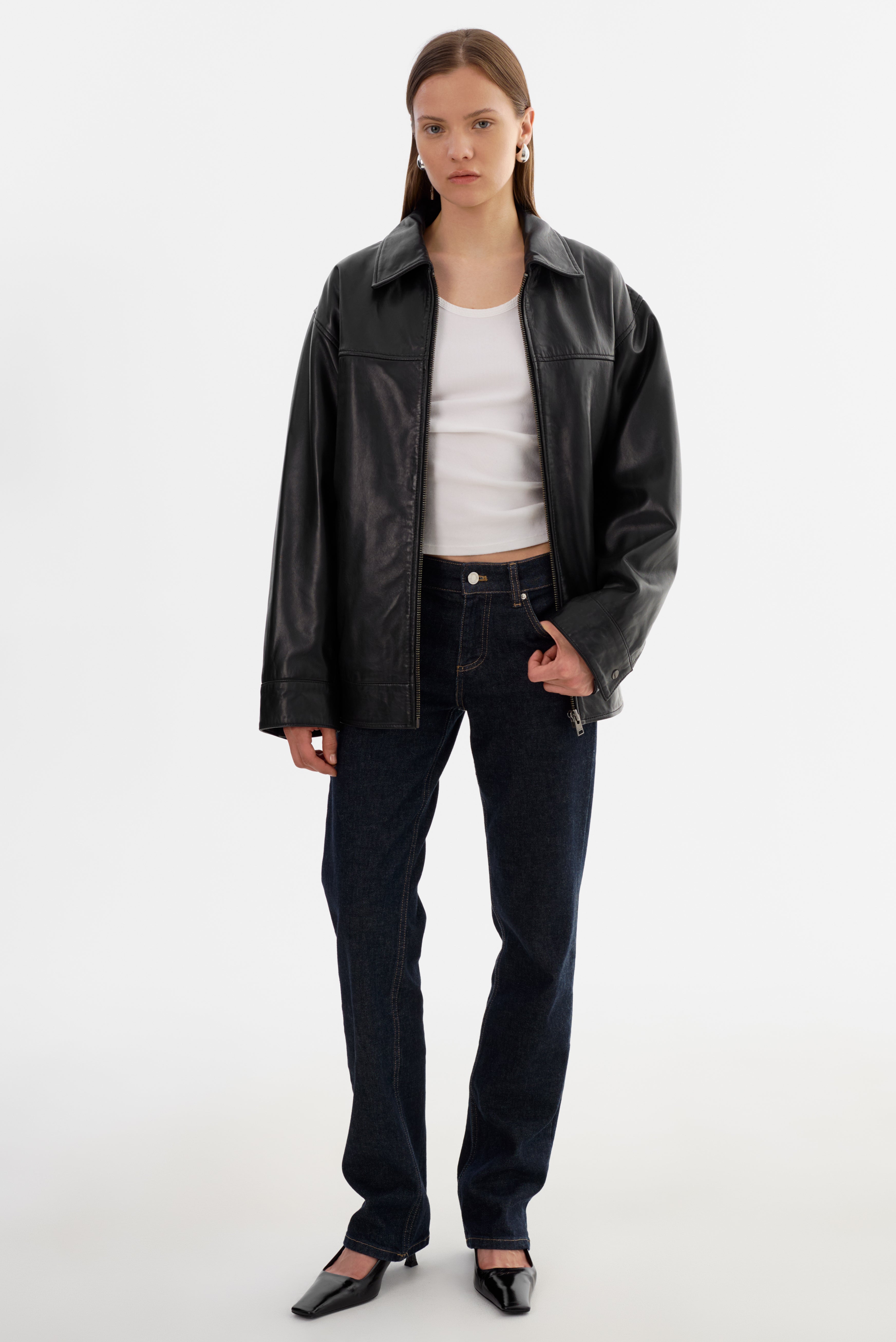 THEIA | Manteau aviateur en cuir
