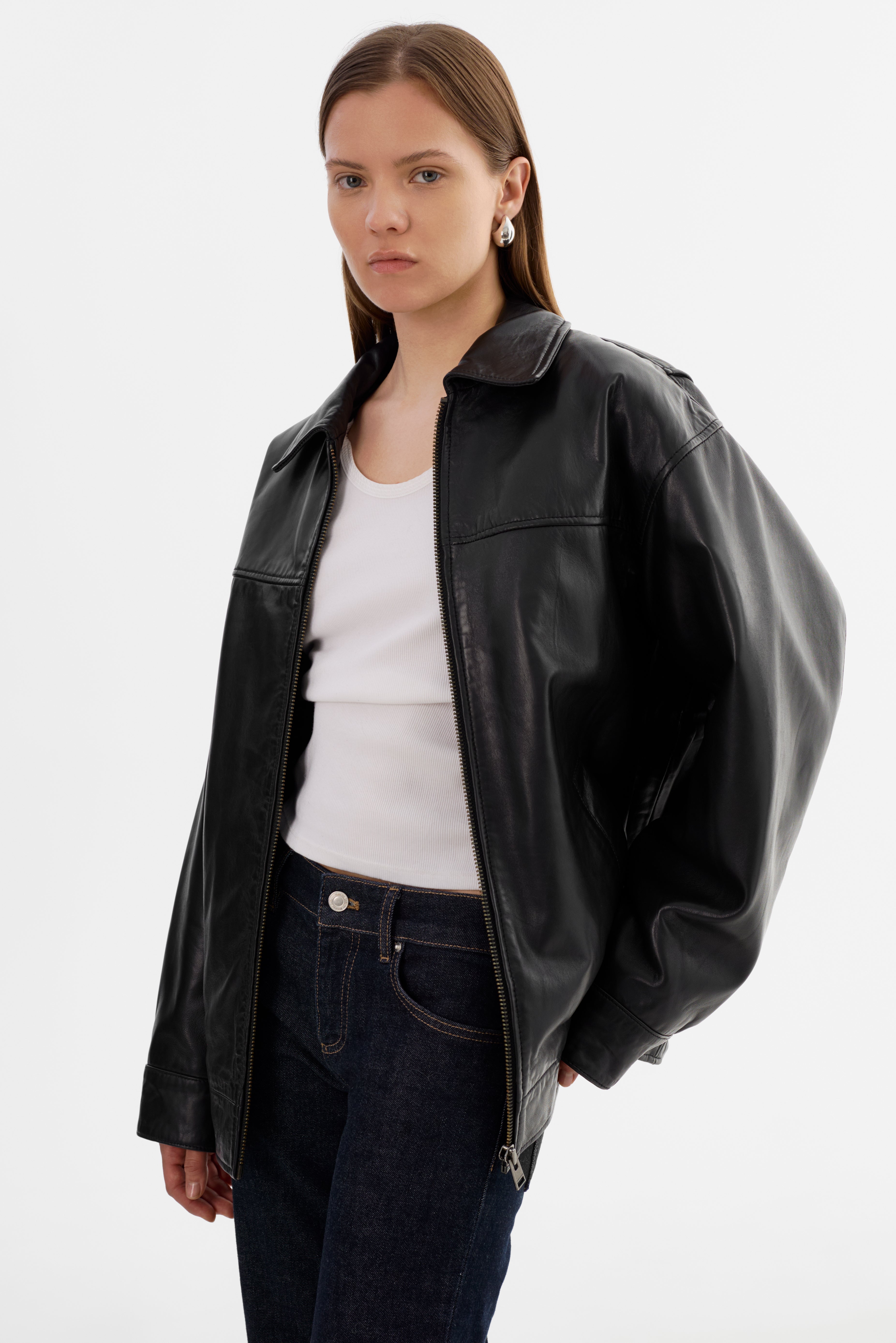 THEIA | Manteau aviateur en cuir