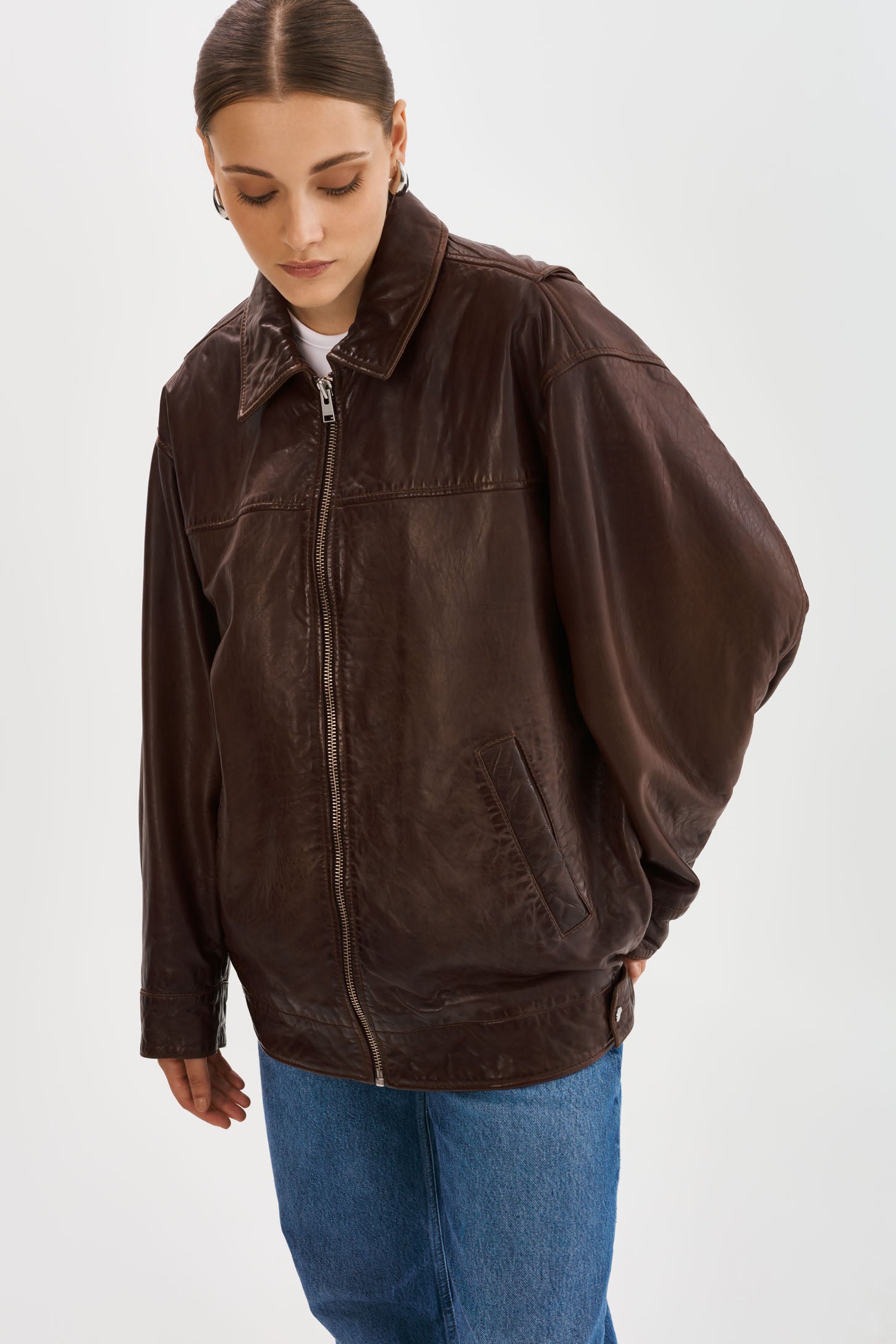 THEIA | Manteau aviateur en cuir