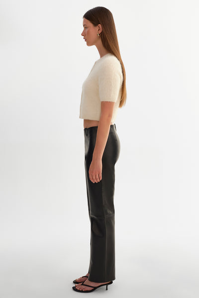 TIA | Low Rise Leather Pants