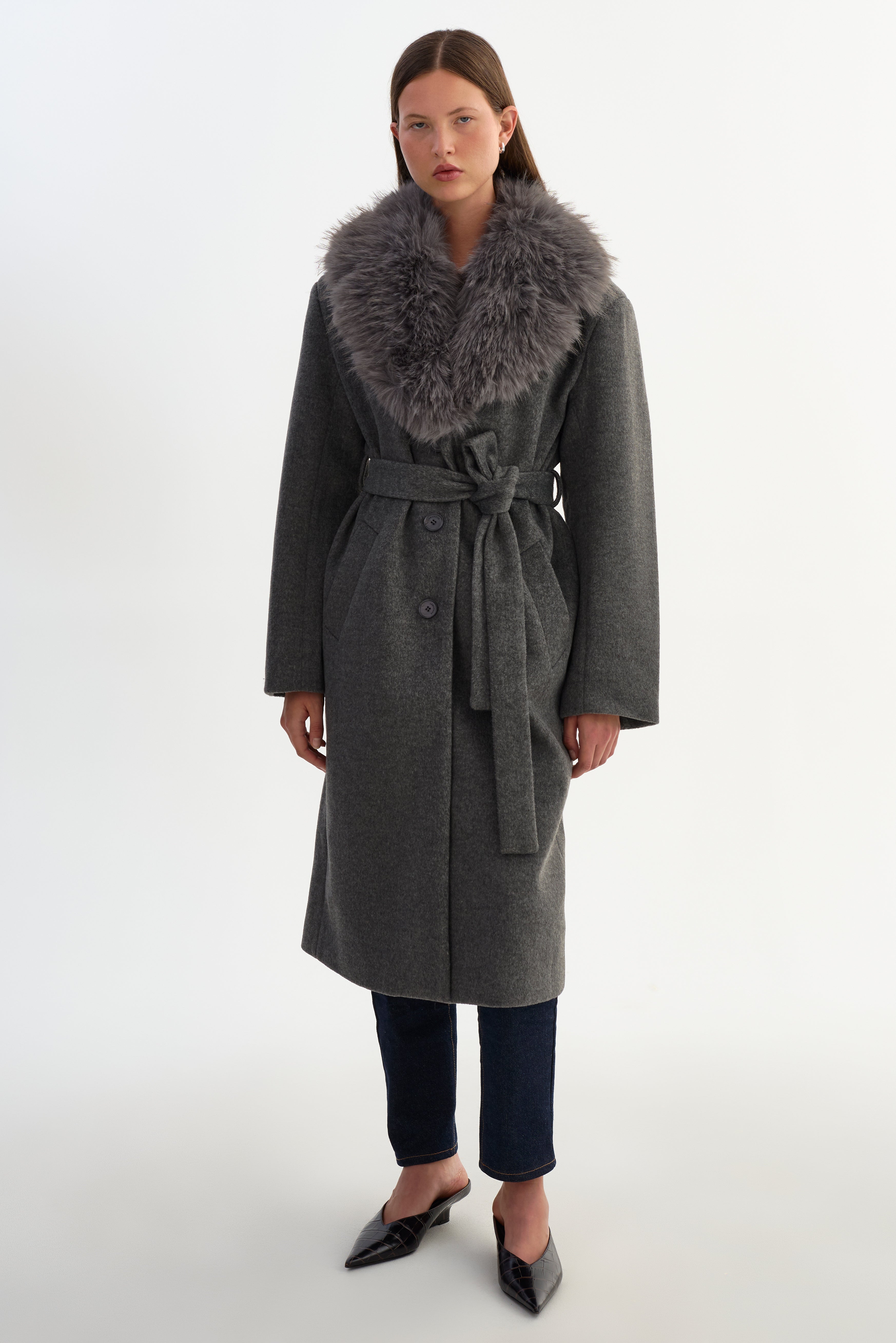 TILLIE | Belted Wool Coat