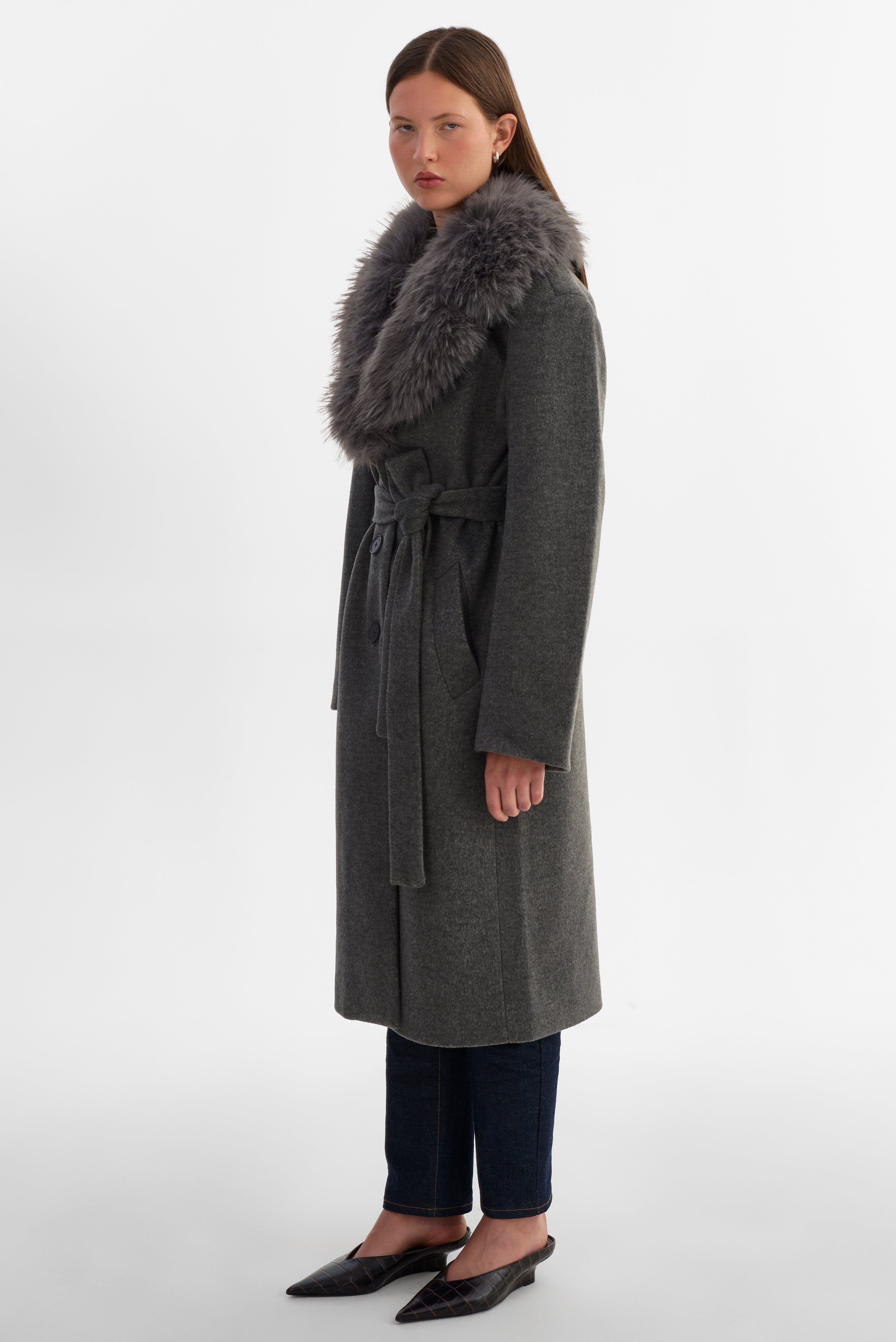 TILLIE | Belted Wool Coat