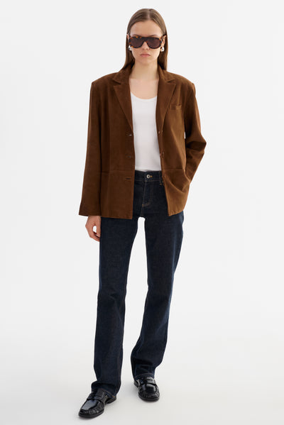 TORI | Suede Leather Blazer