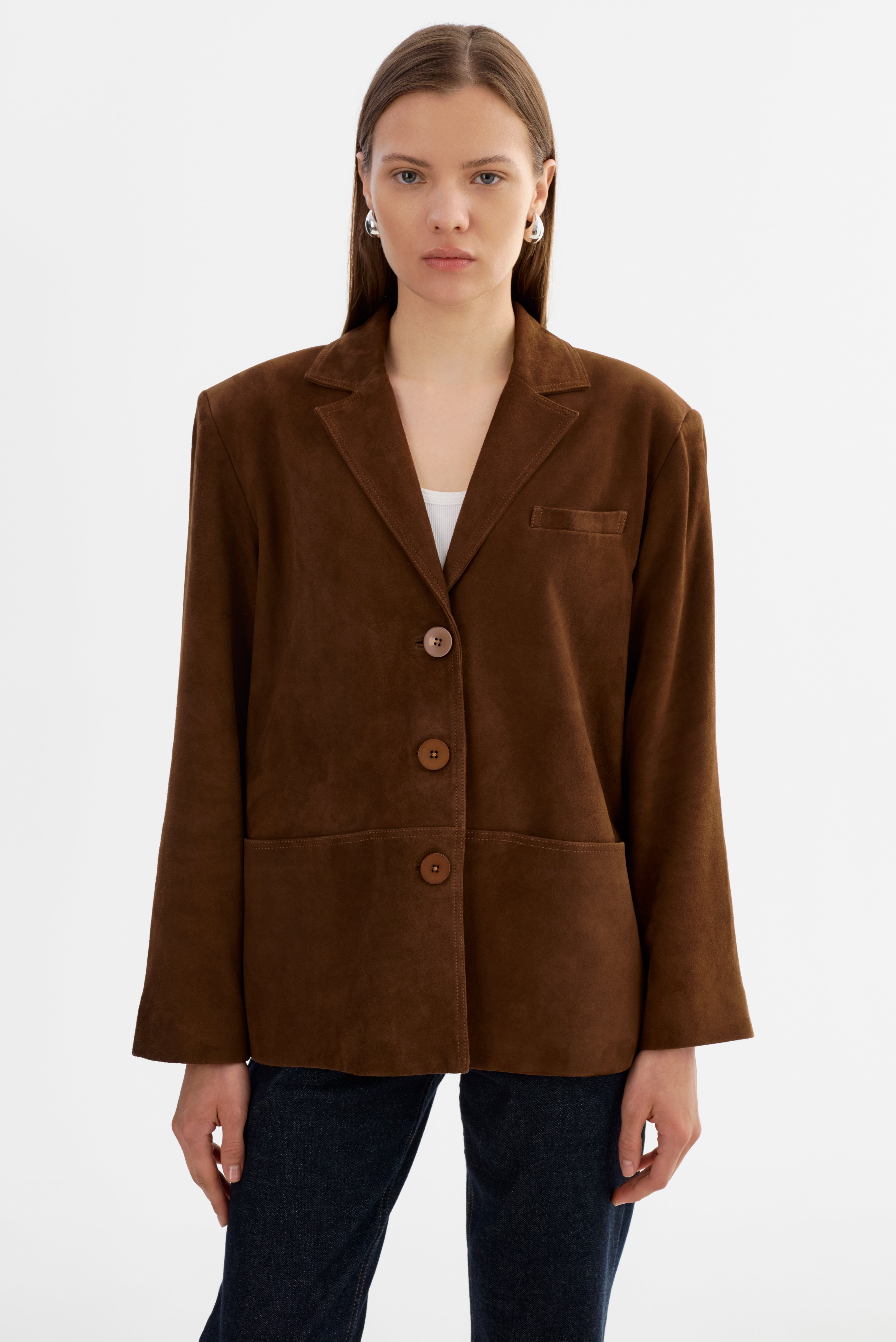TORI | Suede Leather Blazer